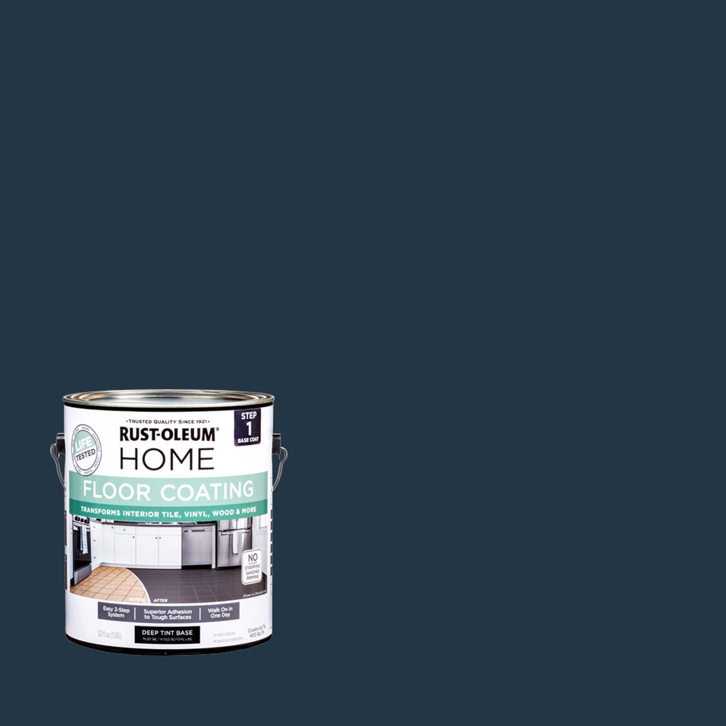Rust-Oleum Home Navy Interior Floor Coating Base Coat-363166T, Gallon