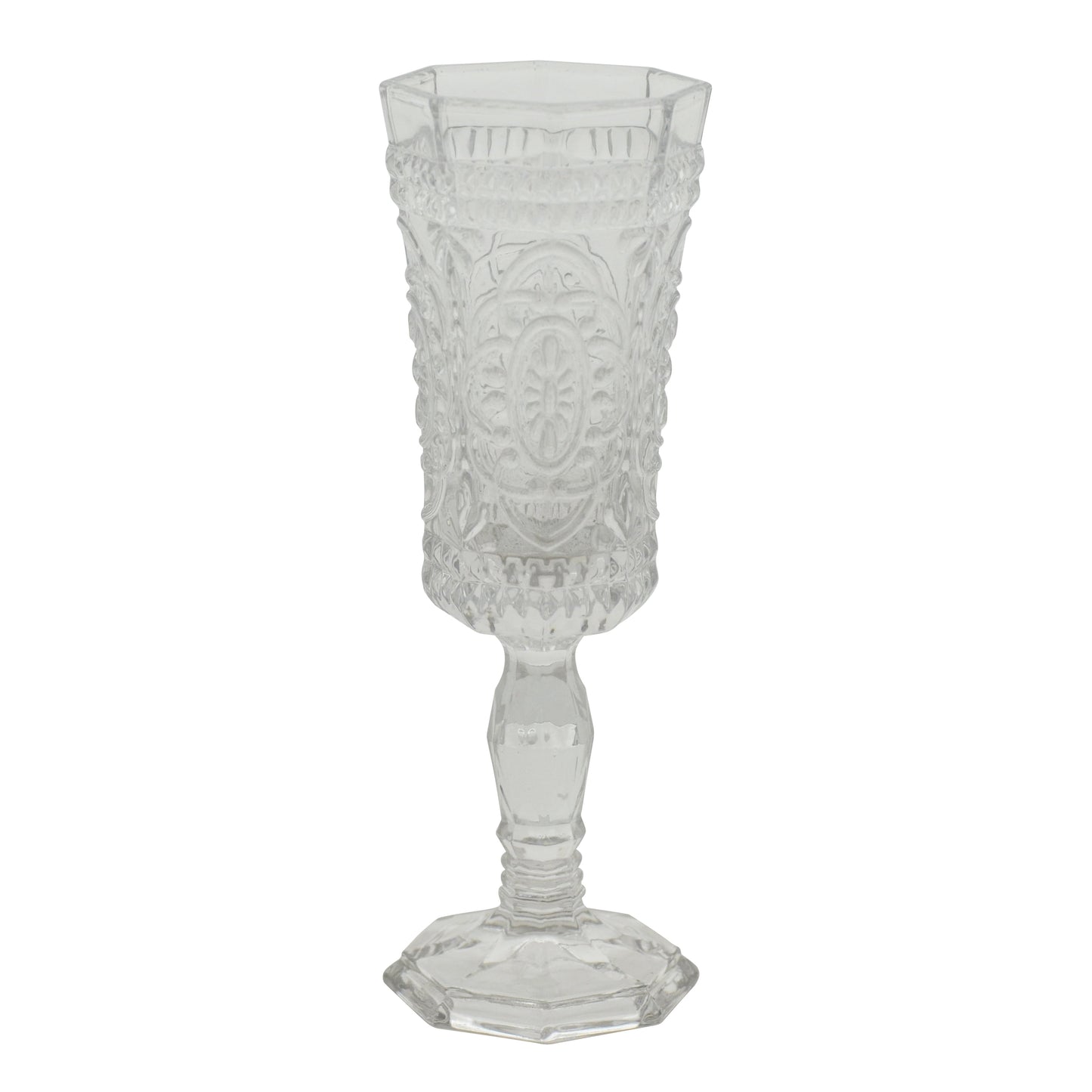 10 Strawberry Street Vatican 4 oz Champagne Flute, Set of 6, Clear