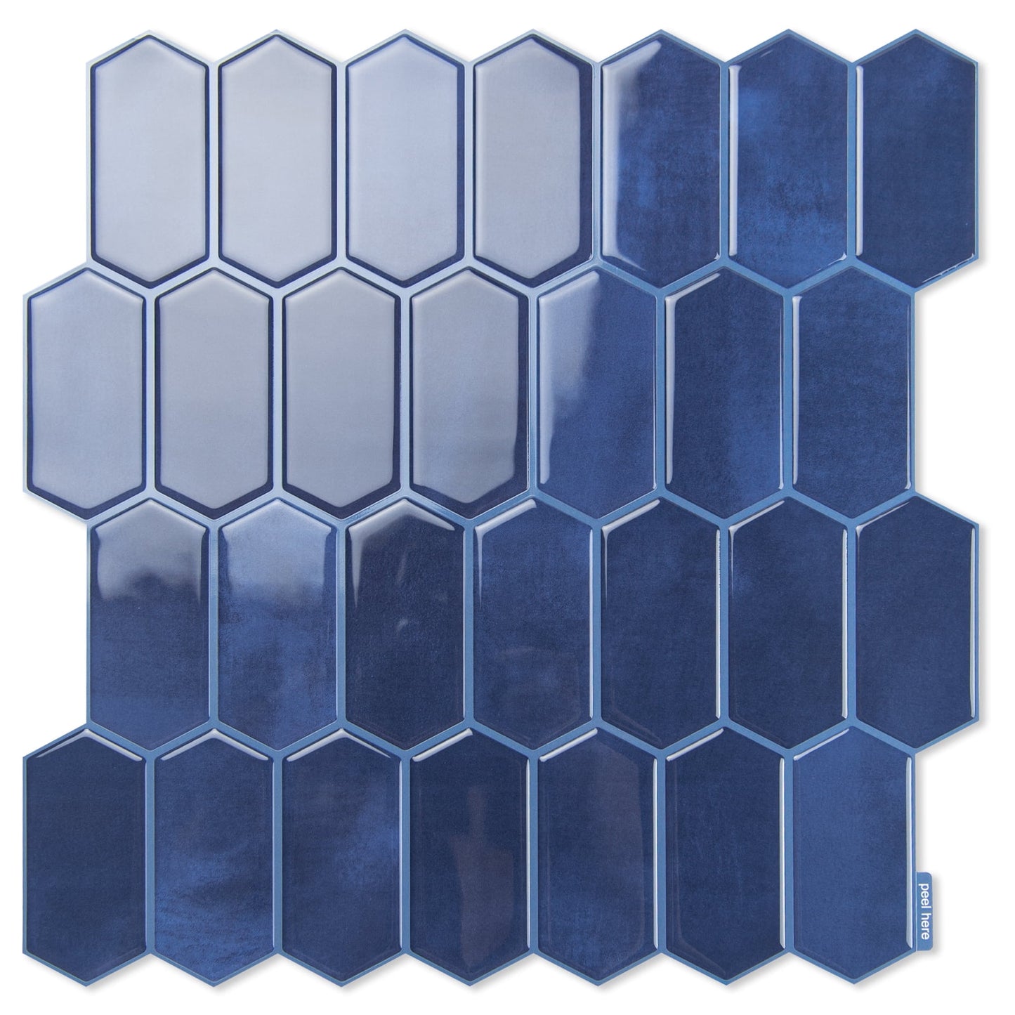 10Pcs Peel and Stick Backsplash,12'' x 12'' Heavy-Duty Self-Adhesive Vinyl Wall Tiles for Kitchen,Bathroom