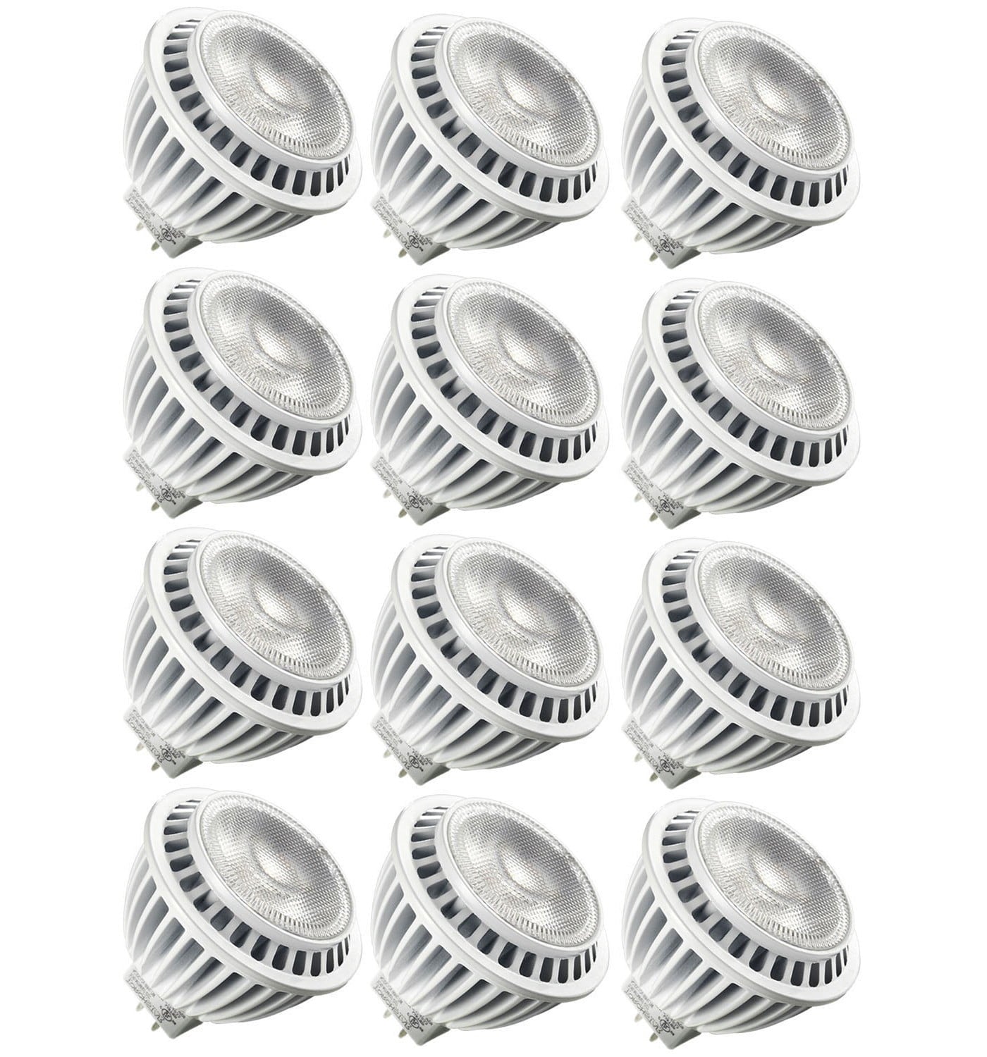 12 Pack 7W Dimmable LED MR16 Light Bulb, 50W Halogen Replacement, 2700K Soft White 40° Beam Angle Spotlight LED Bulb