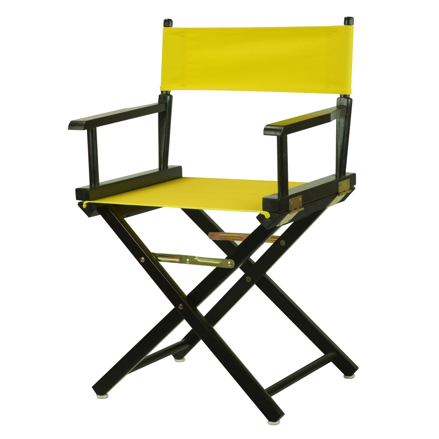 "18" Director's Chair Black Frame-Yellow Canvas"