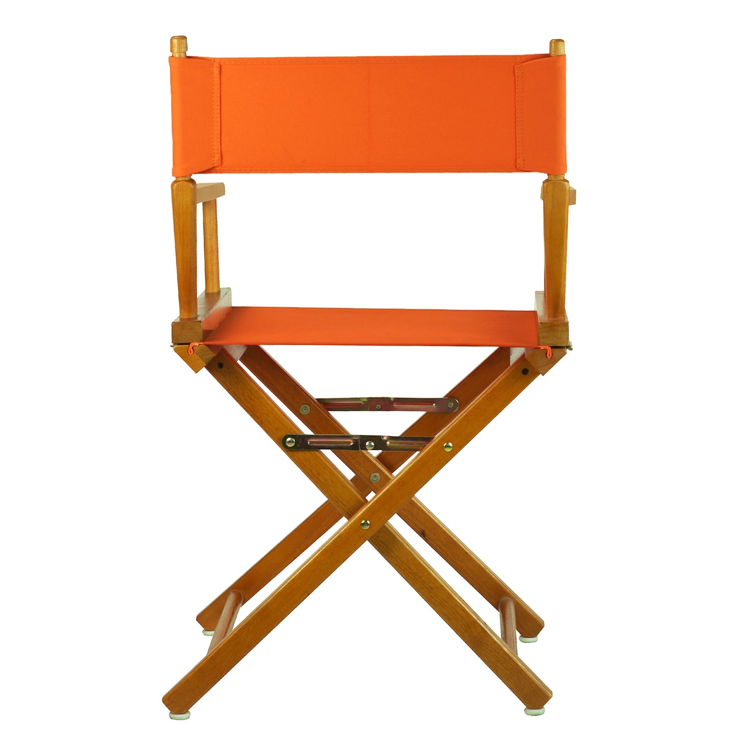 "18" Director's Chair Honey Oak Frame-Tangerine Canvas"