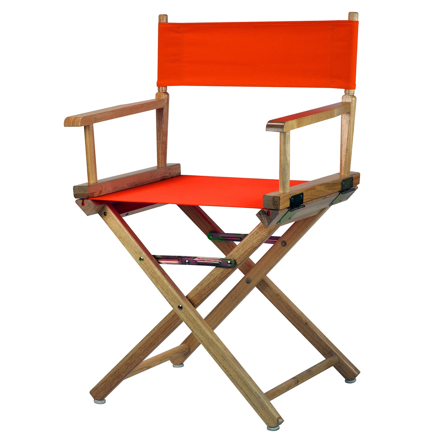 "18" Director's Chair Natural Frame-Orange Canvas"