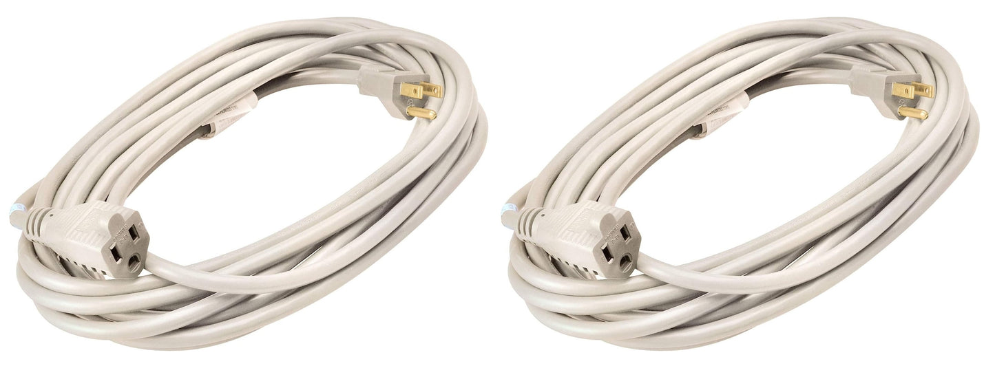Coleman Cable 16/3 20' White SJTW Outdoor Vinyl Extension Cord