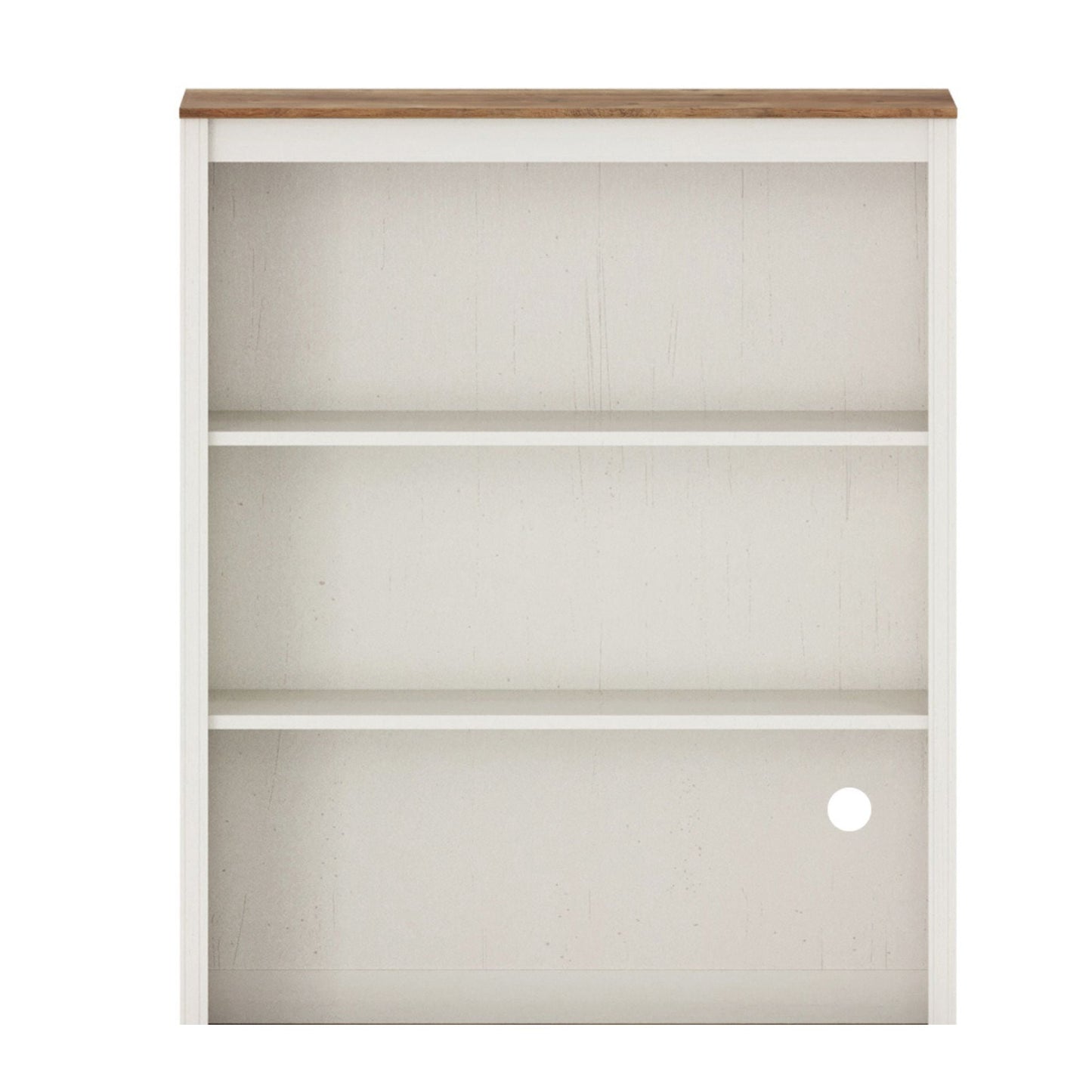 2-Shelf Bookcase, Bookshelf with Open Storage Shelves, No Cabinet, White