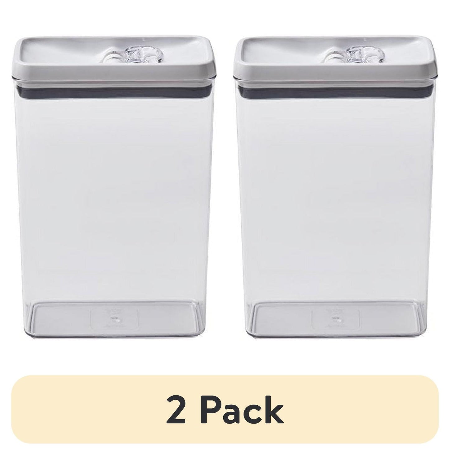 (2 pack) Better Homes & Gardens Canister - 17.3 Cup Flip-Tite® Rectangular Food Storage Container