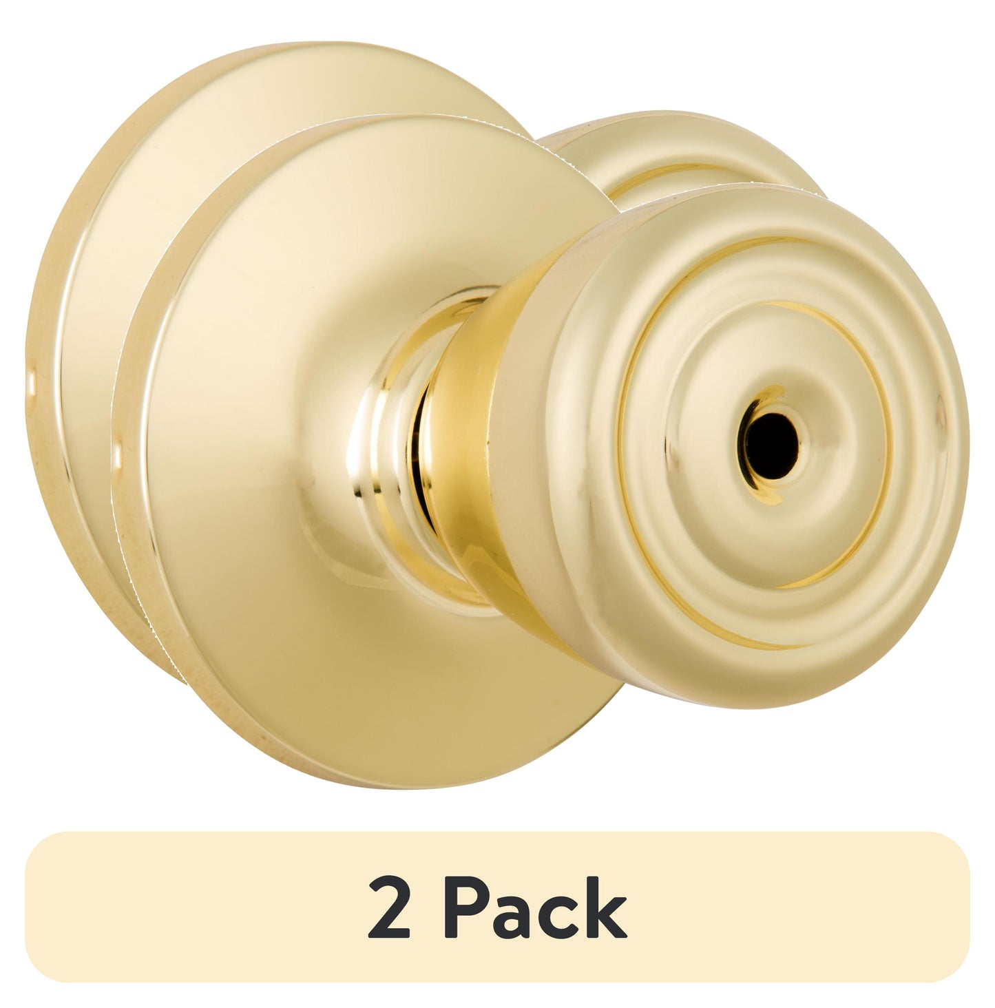 Brinks Keyed Entry Tulip Style Doorknob, Satin Nickel Finish