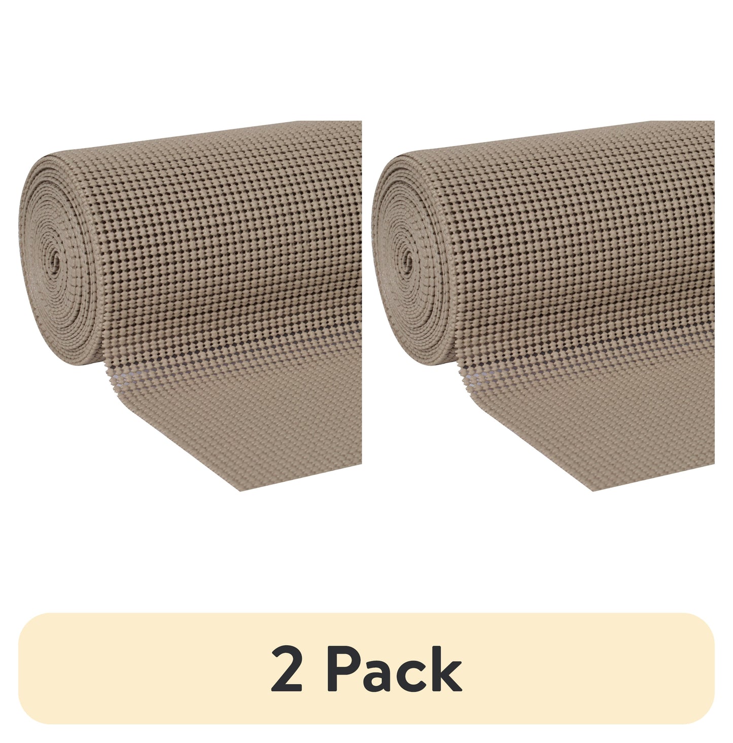 (2 pack) EasyLiner Select Grip Shelf Liner, Taupe, 12 in. x 20 ft. Roll