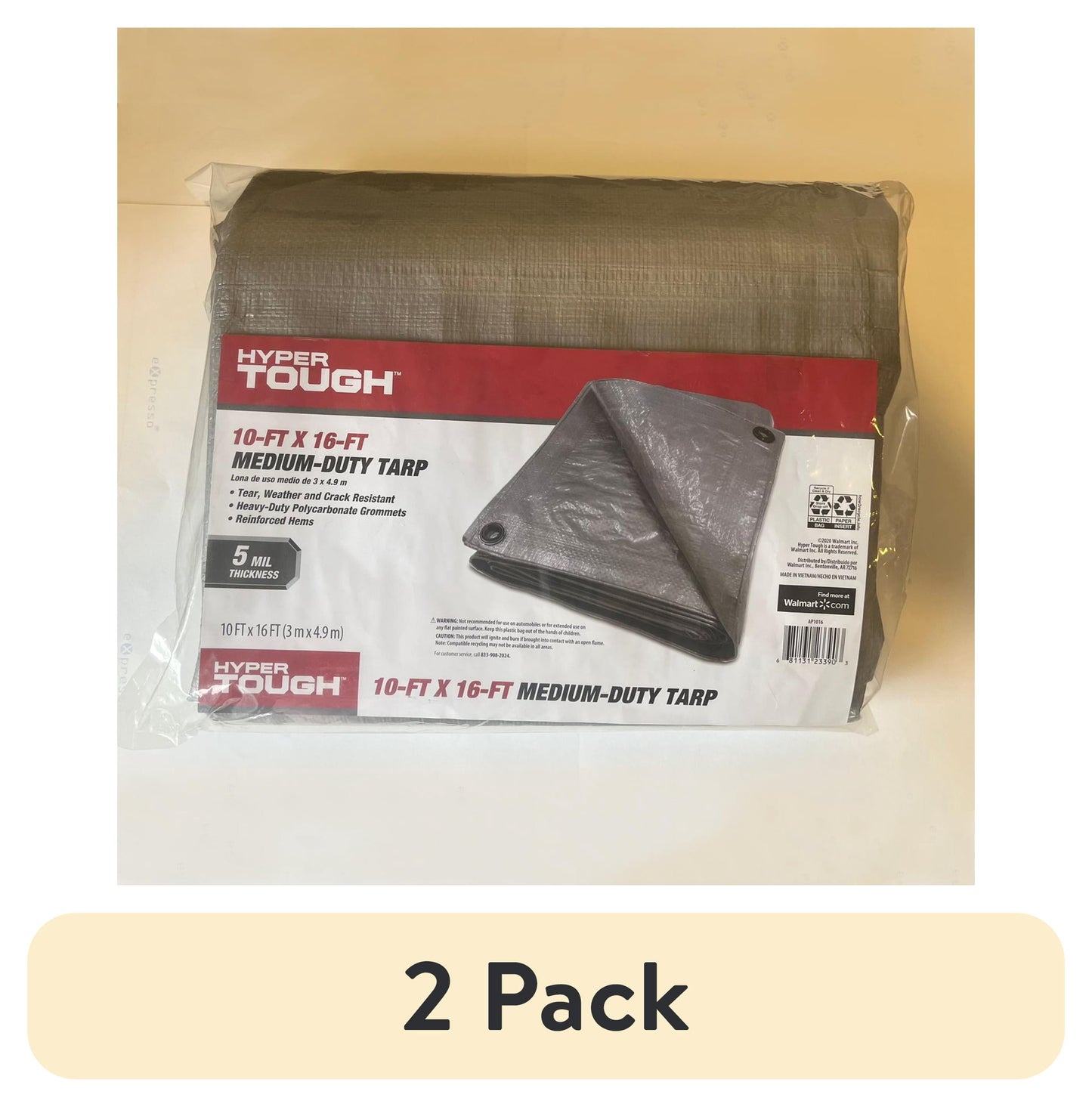 (2 pack) HT 10X16 GP TARP