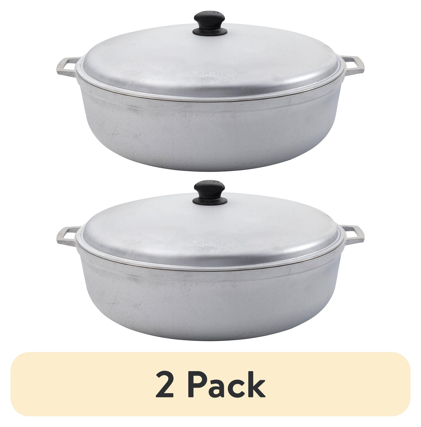 (2 pack) IMUSA 11.6qt Cast Aluminum Caldero - 36cm