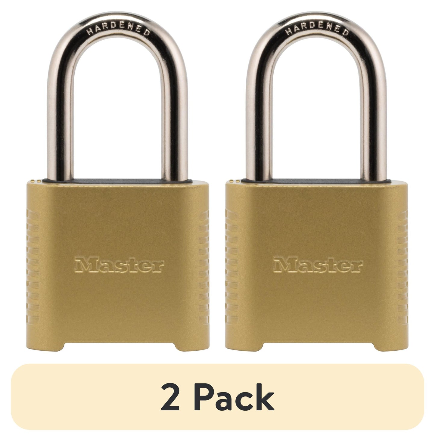 (2 pack) Master Lock 2in Zinc Outdoor Combination Padlock with 2in Shackle