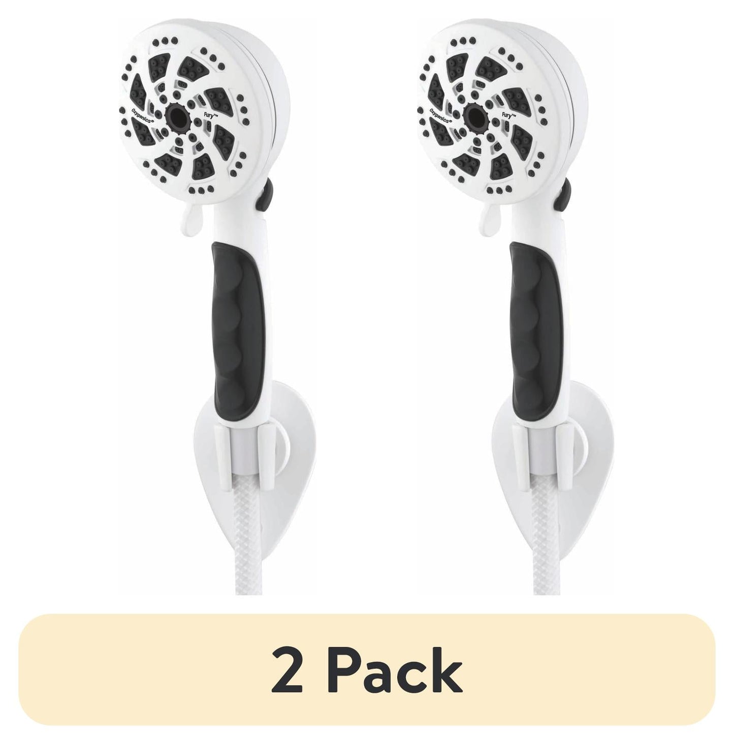 (2 pack) Oxygenics Fury RV 5-Setting Handheld Showerhead with 72-Inch Hose