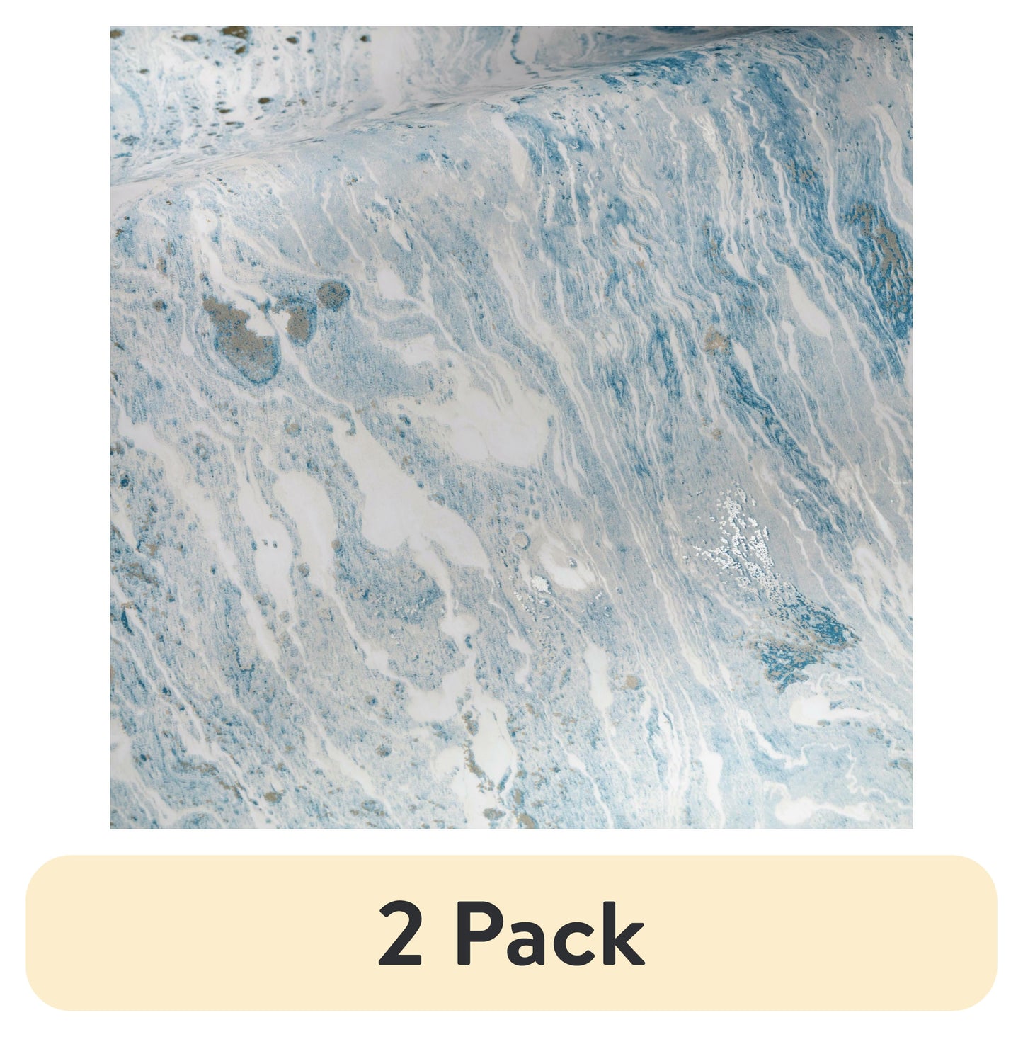 (2 pack) RoomMates Blue Satellite Seas Peel and Stick Wallpaper