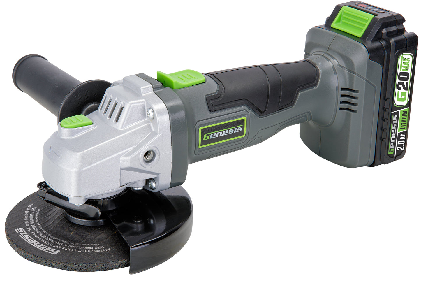 20V 4-1/2 in. Cordless Angle Grinder with Grinding Wheel, Battery and Charger