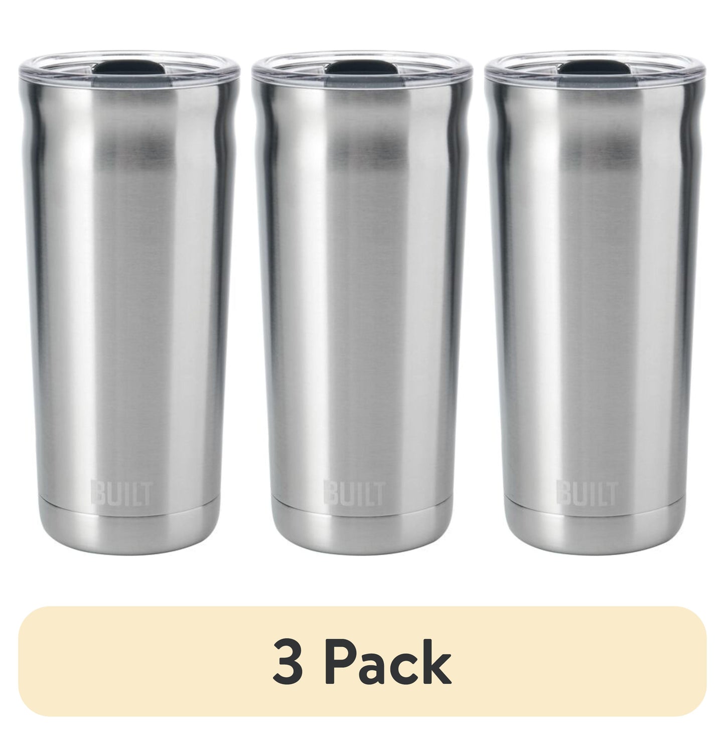 BUILT Torrent 20 oz Double-Wall Insulated Stainless Steel Tumbler Water Bottle, Magenta