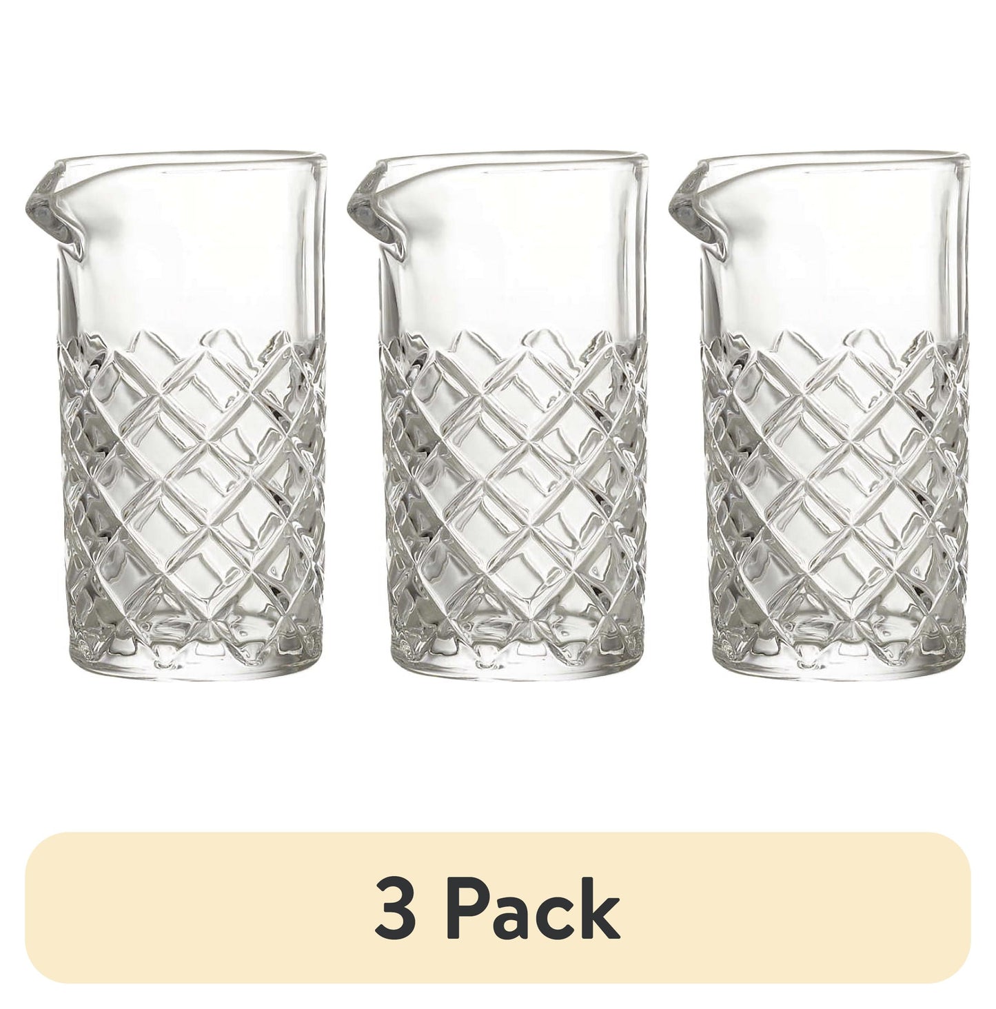 (3 pack) Better Homes & Gardens Sylvan Clear Glass Cocktail Pitcher