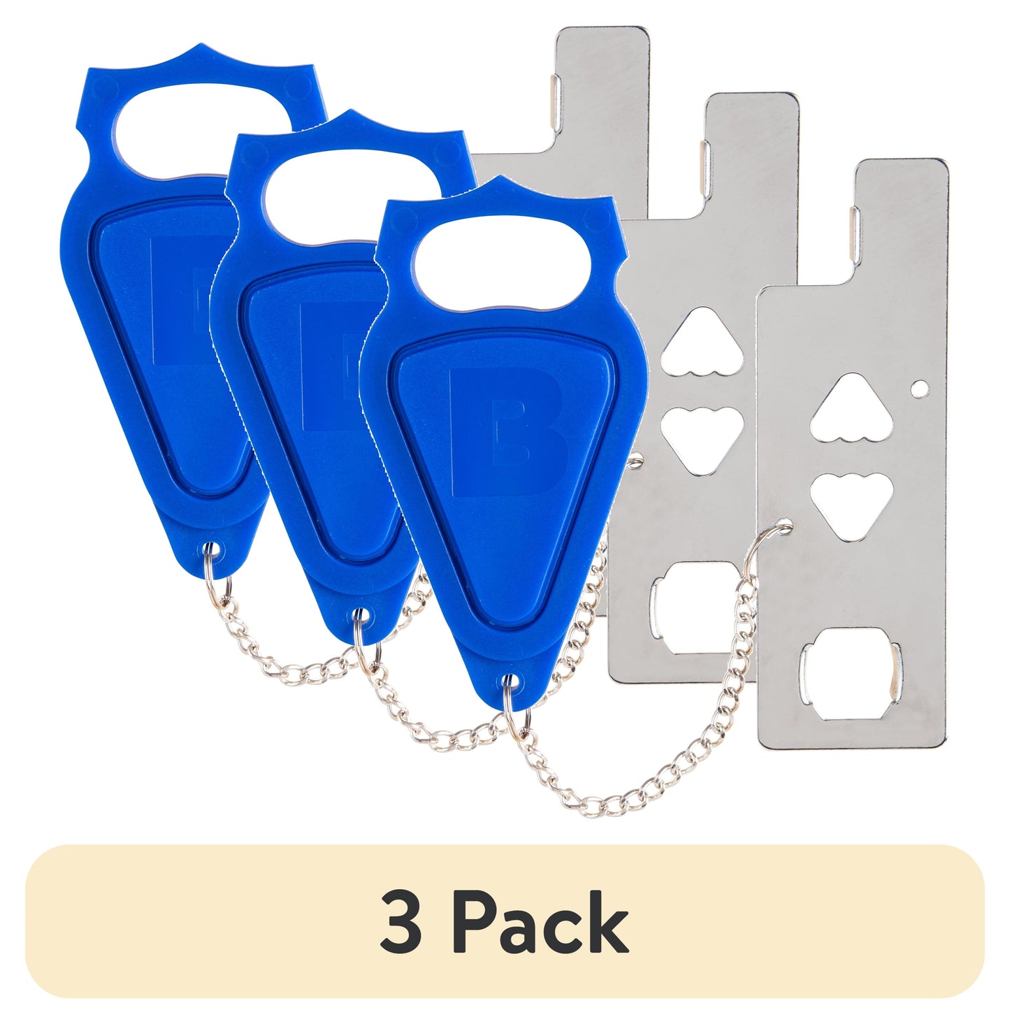 (3 pack) Brinks Portable Door Lock