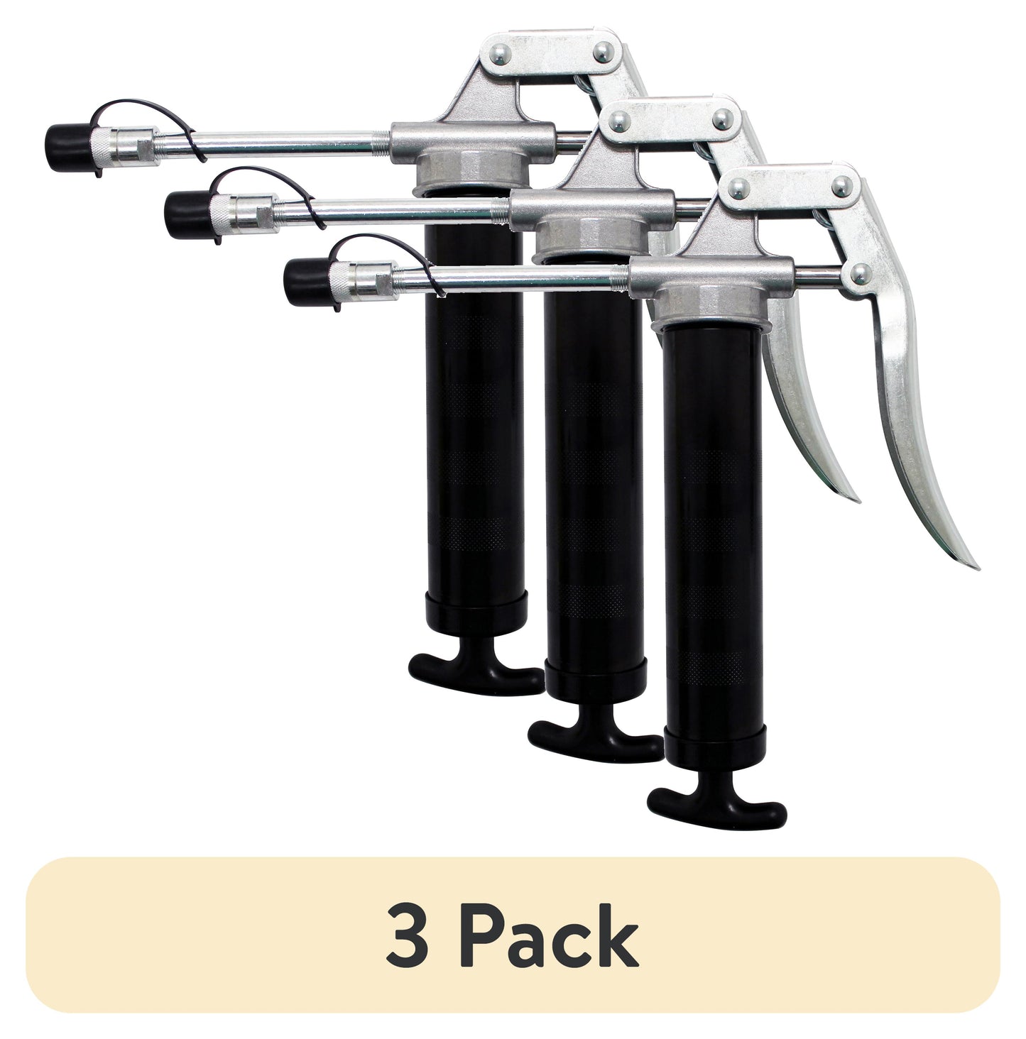(3 pack) Lumax 2-Way Loading Mini Pistol Grease Gun