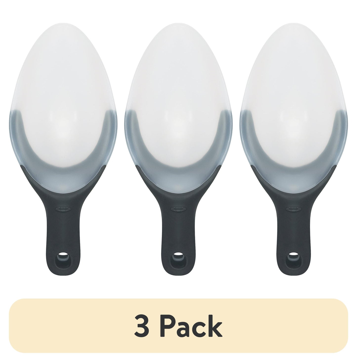 (3 pack) OXO Softworks Flexible Scoop, White