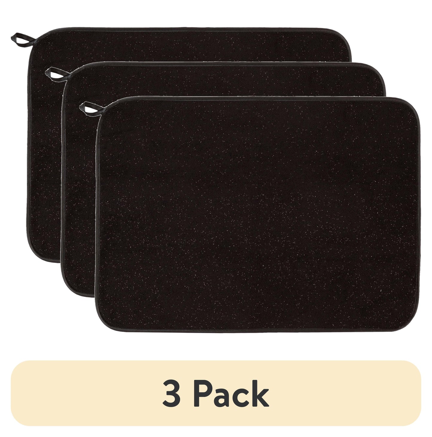 Thyme & Table Dish Drying Mat, Black & Gold