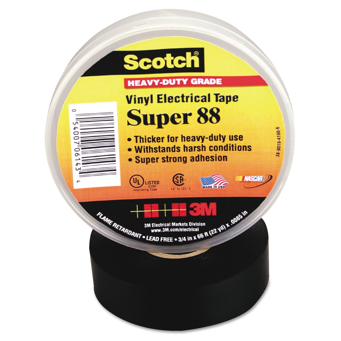 3M Scotch 88 Super Vinyl Electrical Tape, 2" x 36ft
