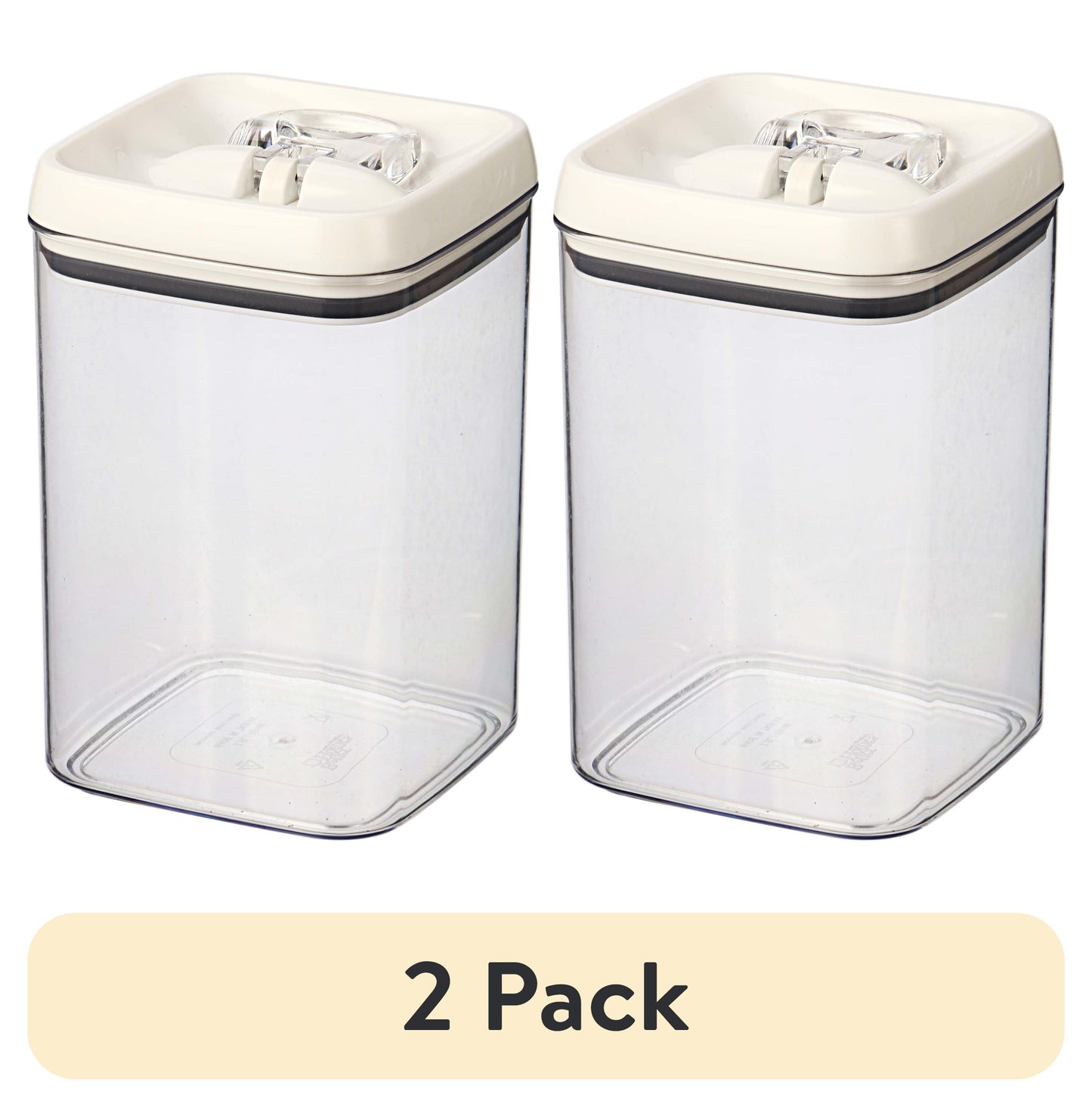 (4 pack) Better Homes & Gardens 13.8 Cup Flip-Tite Square Food Storage Container, BPA-Free