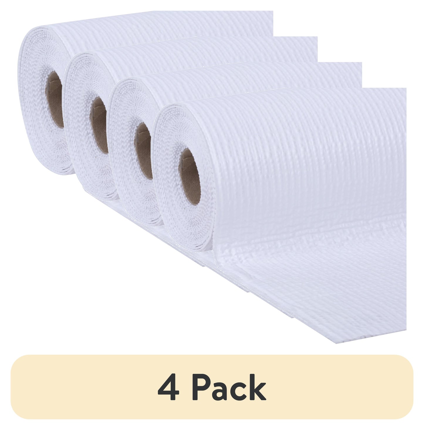 (4 pack) EasyLiner Smooth Top Shelf Liner, White, 20 in. x 18 ft. Roll