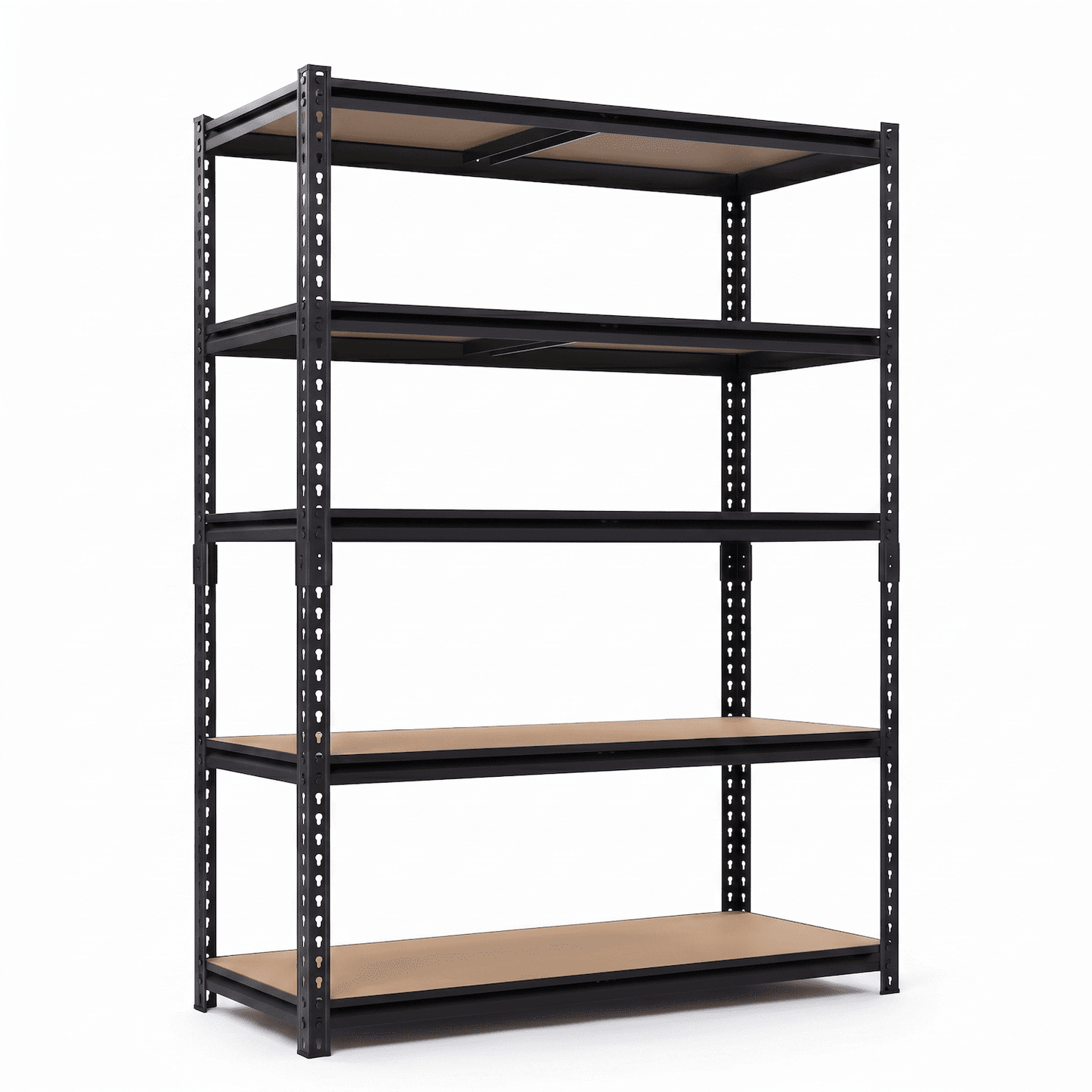 Xiweot Heavy Duty Garage Shelves, 2400 lbs 5-Tier Metal Storage Shelves, Adjustable Narrow Storage Rack for Garage Basement Pantry Laundry, Boltless Easy Assembly, 28â€W x 12â€D x 60â€H