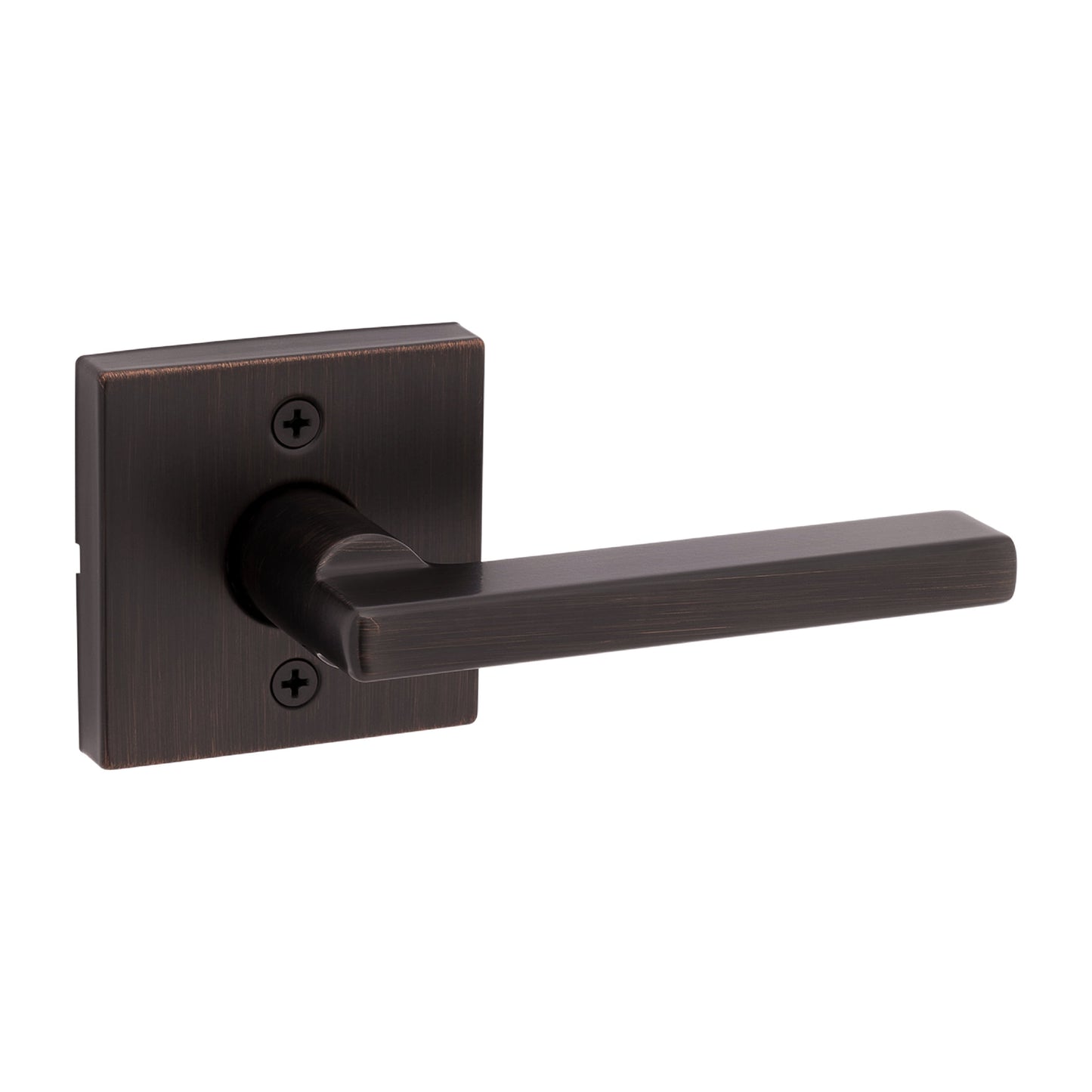 Kwikset Halifax Square Dummy Lever Doorknob Venetian Bronze - Single Lever