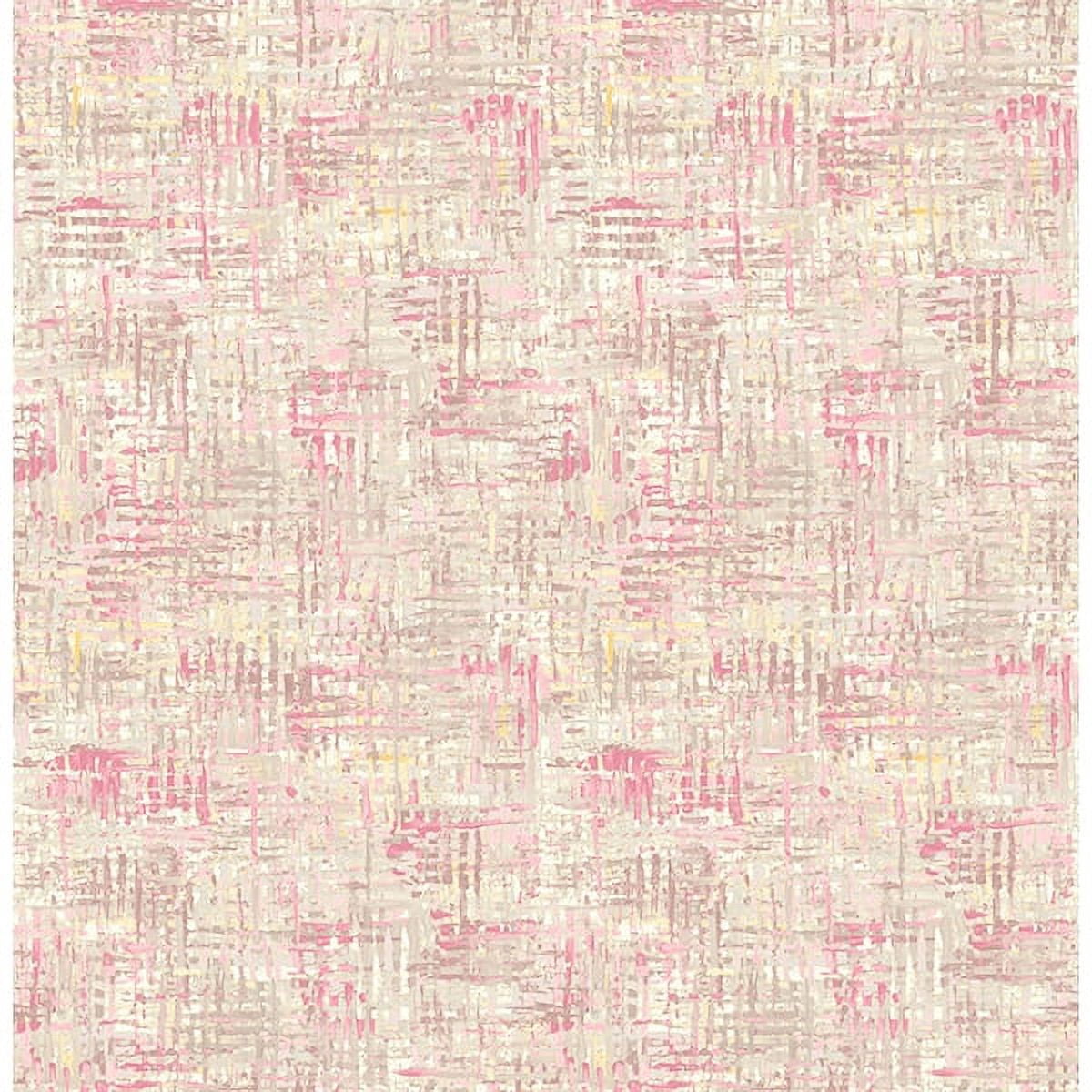 A-Street Prints Avalon Pink Weave Wallpaper, 20.5-in by 33-ft, 56.4 sq. ft