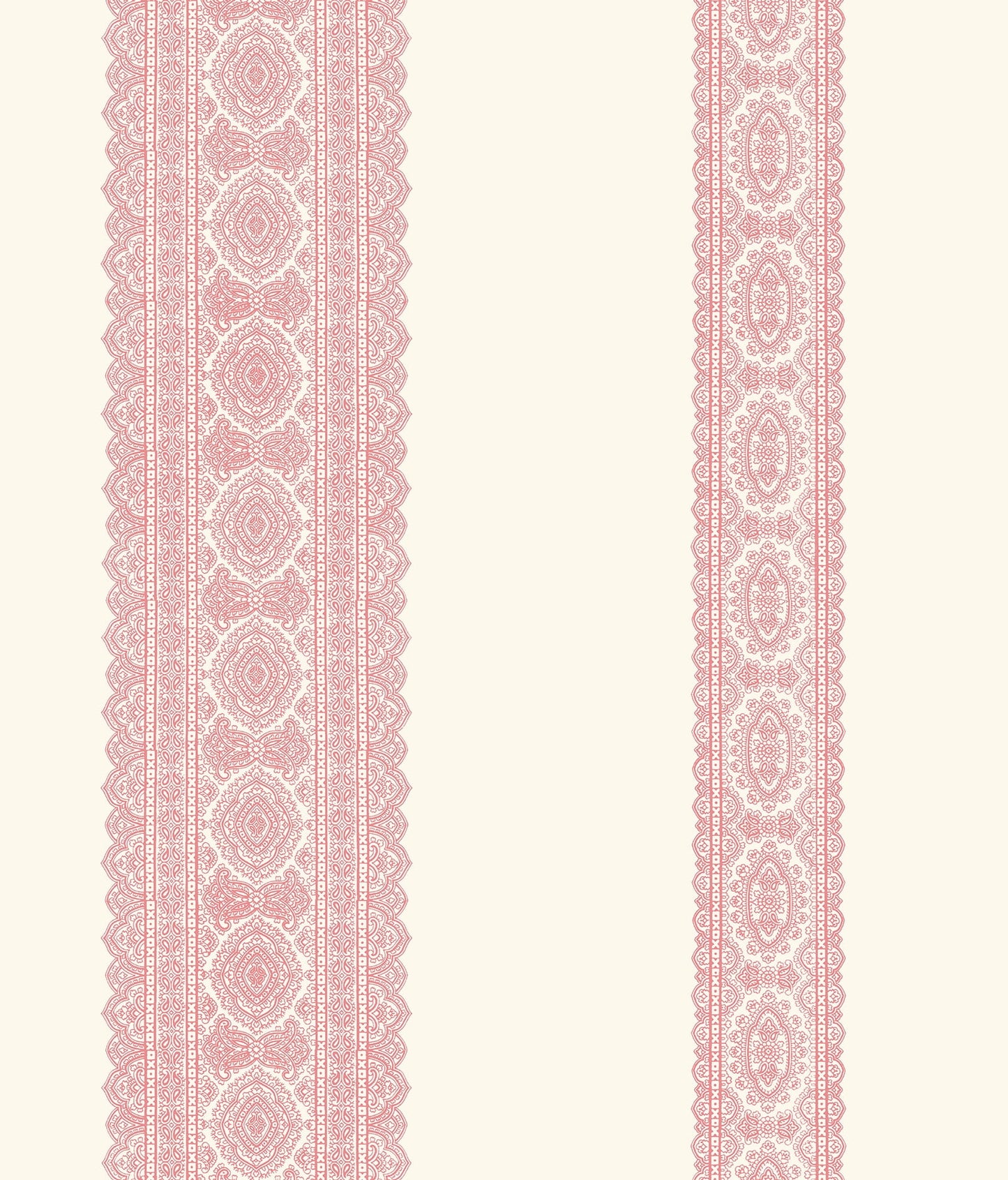 A-Street Prints Brynn Pink Paisley Stripe Wallpaper