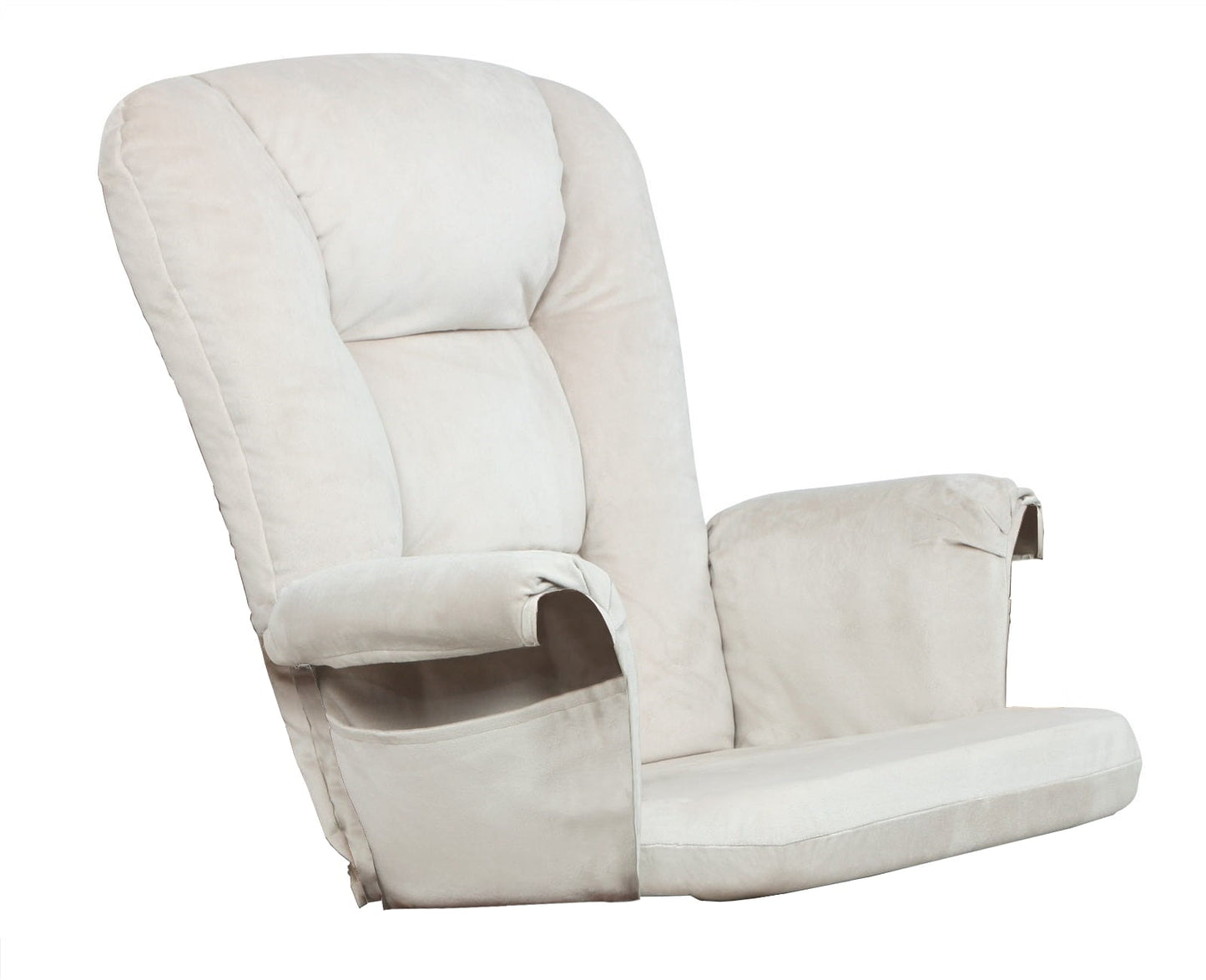 AFG Baby Furniture Alice Glider Chair Replacement Cushions Set, Cushions Only, Soft Velvet Fabric, Beige