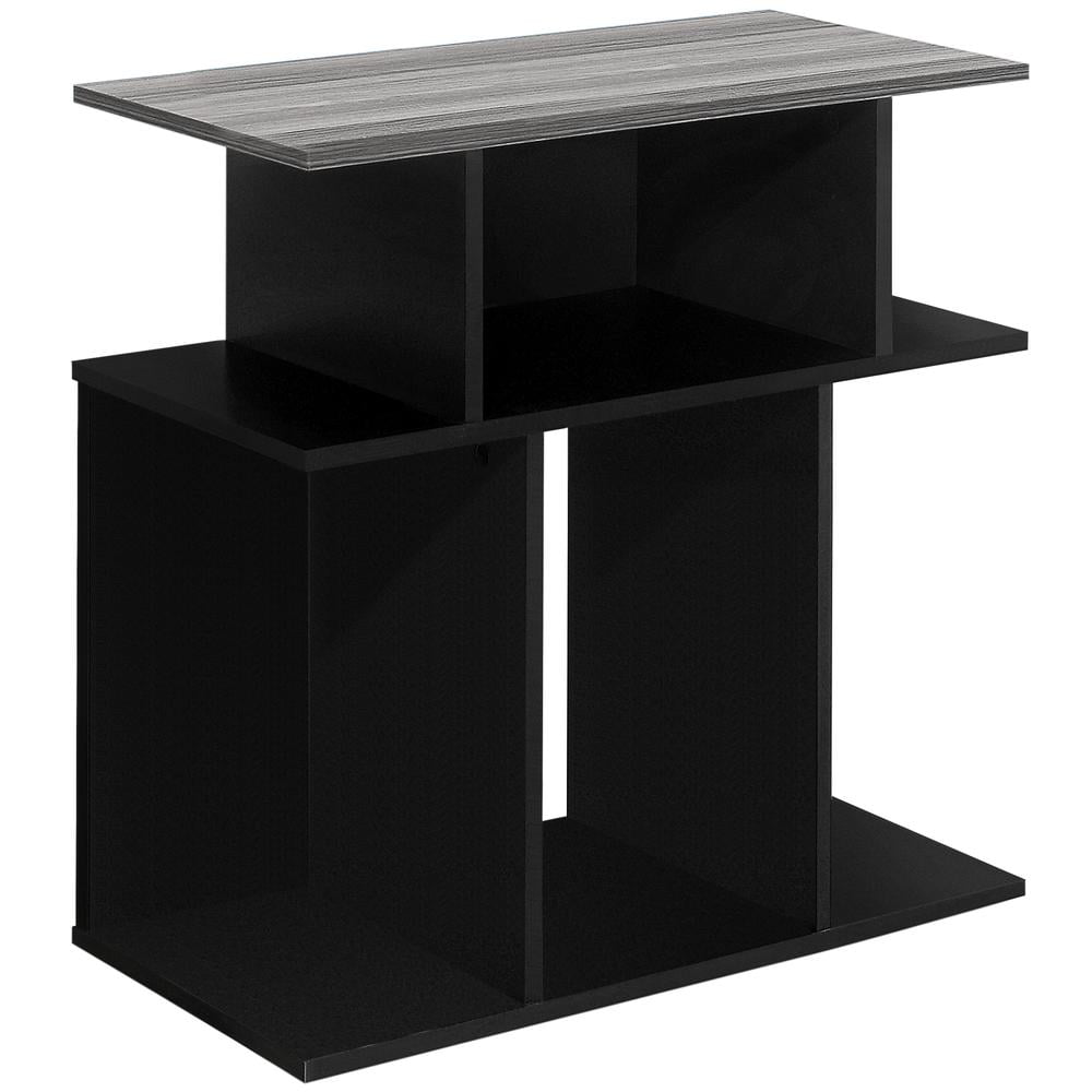 Accent Table Side End Nightstand Lamp Living Room Bedroom Laminate Black