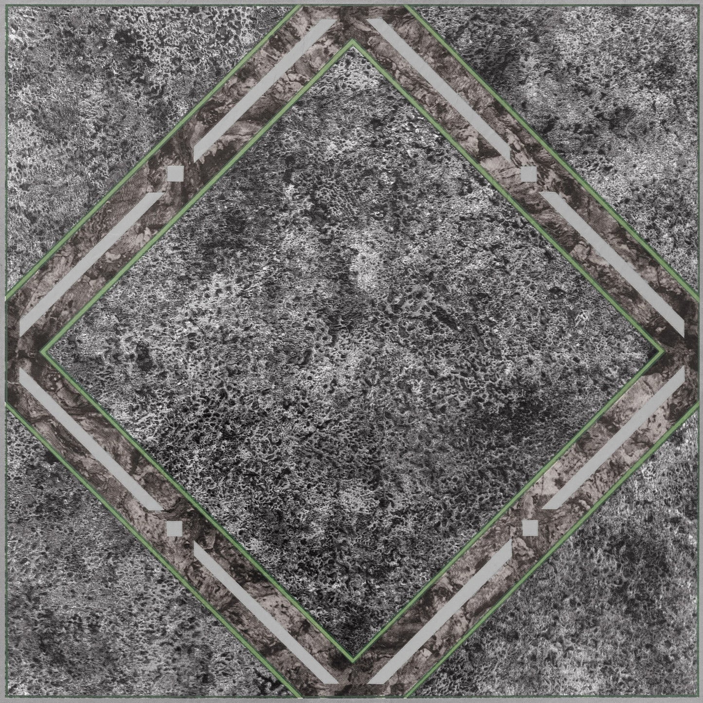 Achim 12"x12" 1.2mm Peel and Stick Vinyl Floor Tiles 20 Tiles/20 Sq. Ft. Metallic Marble Diamond