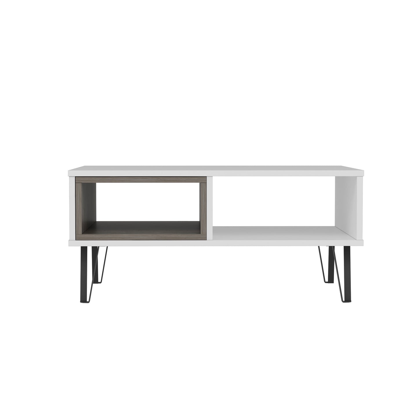 Ada Home Décor Modern Mendoz Wooden Rectangle Coffee Table, White