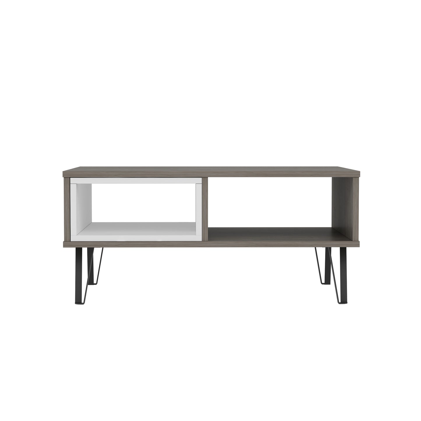 Ada Home Decor Furniture Wenge Mendoz Modern Coffee Table with Storage Shelf