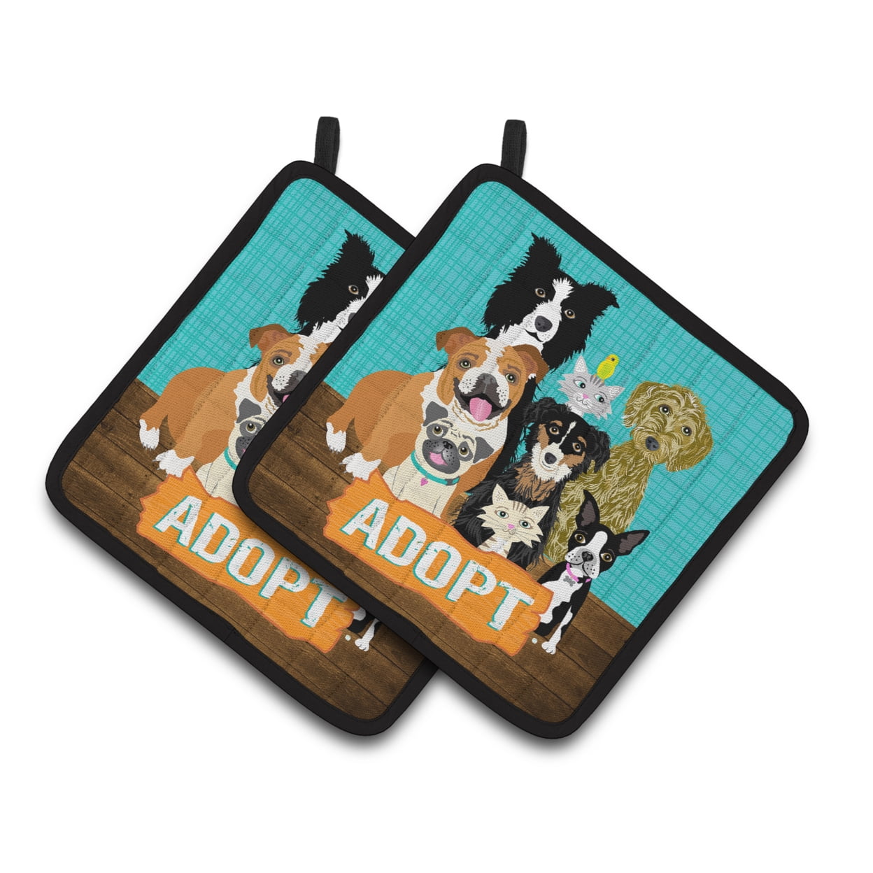 Adopt Pets Adoption Pair of Pot Holders