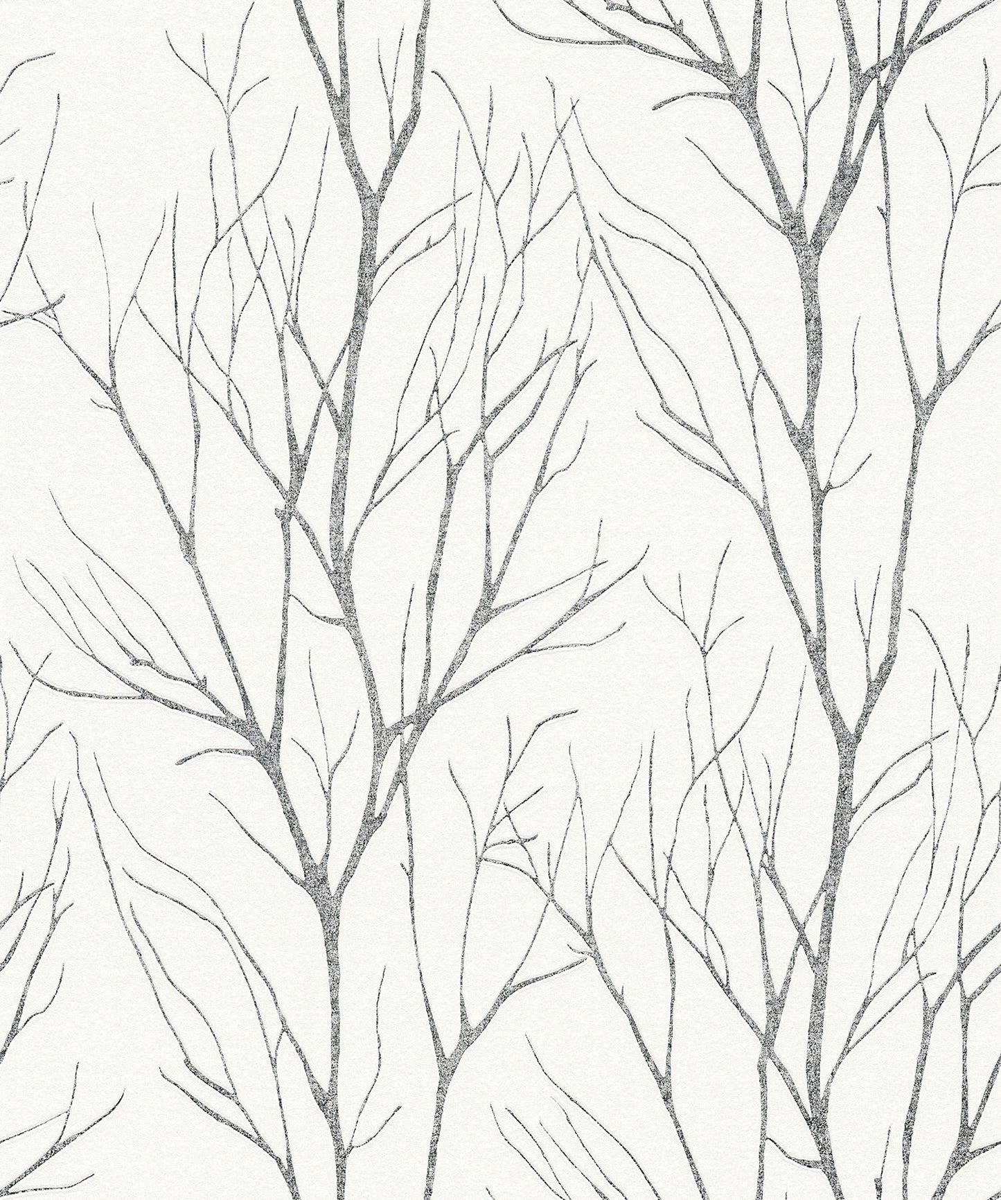 Advantage Diani Charcoal Metallic Tree Unpasted Expanded Vinyl Wallpaper, 21-in by 33-ft, 57.8 sq. ft.
