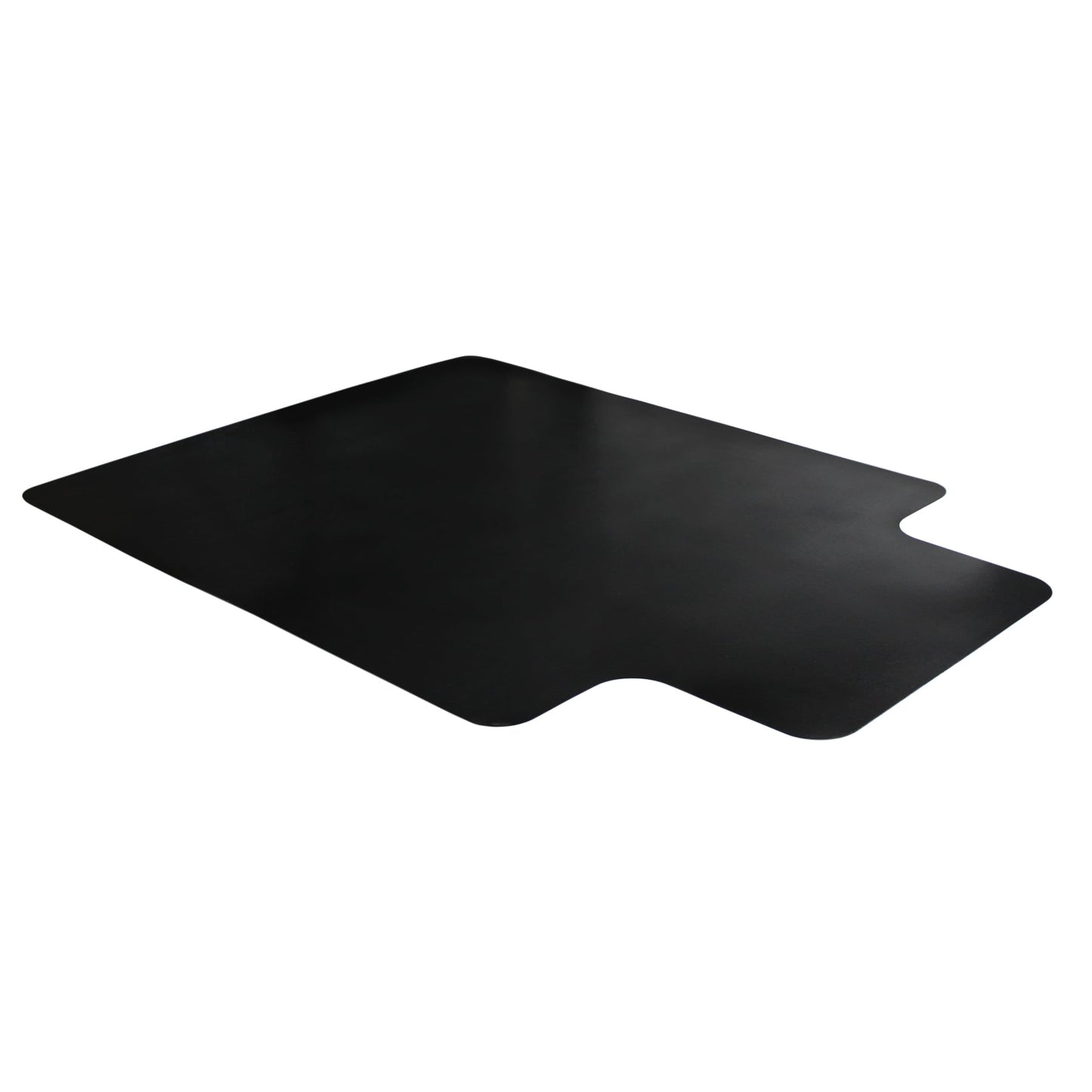 Advantagemat® Black Vinyl Lipped Chair Mat for Hard Floor - 36" x 48"