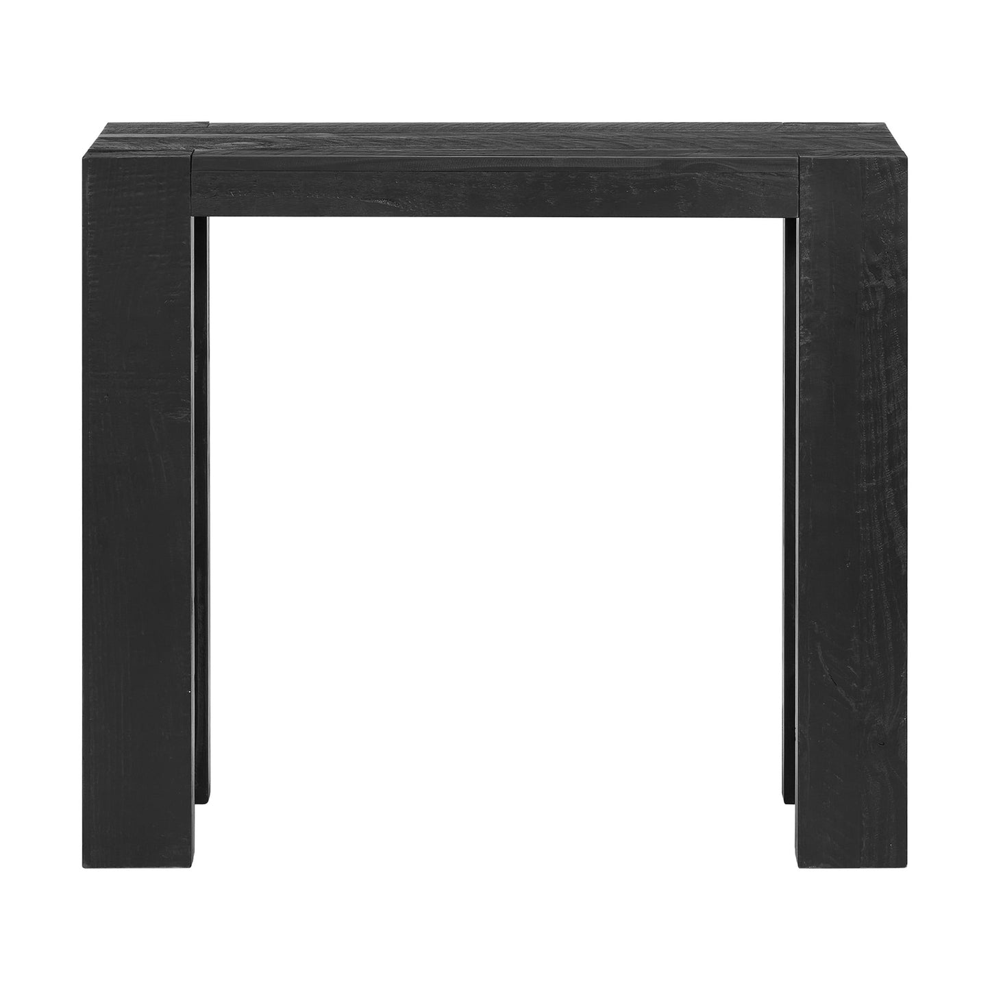 Alaterre Furniture Classic Solid Wood Console Table - 36 Inch Modern Farmhouse Entryway Table, Black