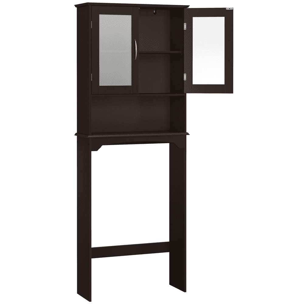 Alden Design Modern Over the Toilet Storage Cabinet Space Saver for Bathroom, Espresso