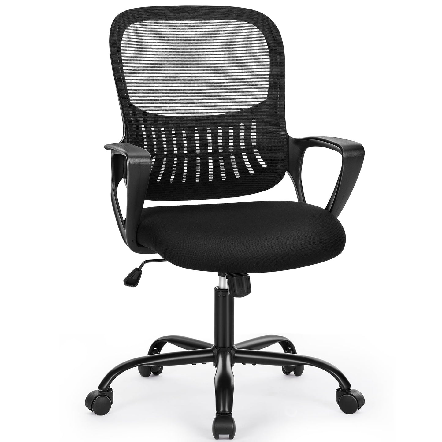 Alvantor Silla de Oficina de 30" de Altura con Reposapiés Ajustable, Silla Ergonómica para Escritorio de Pie, Negro/gris/rosa