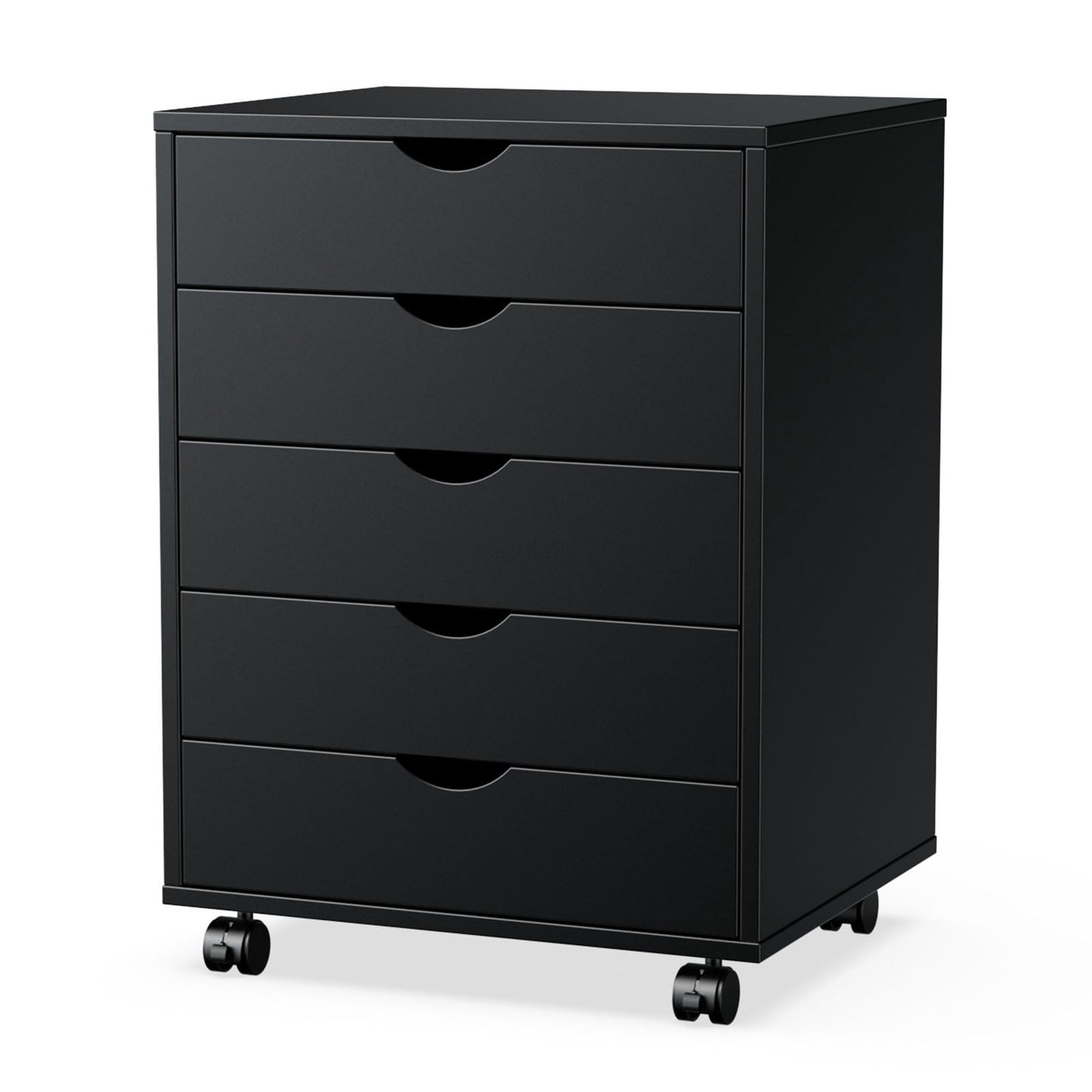 Alvantor Mobile Storage Cabinet Dresser for All Ages with Wheels and 5 Drawers
