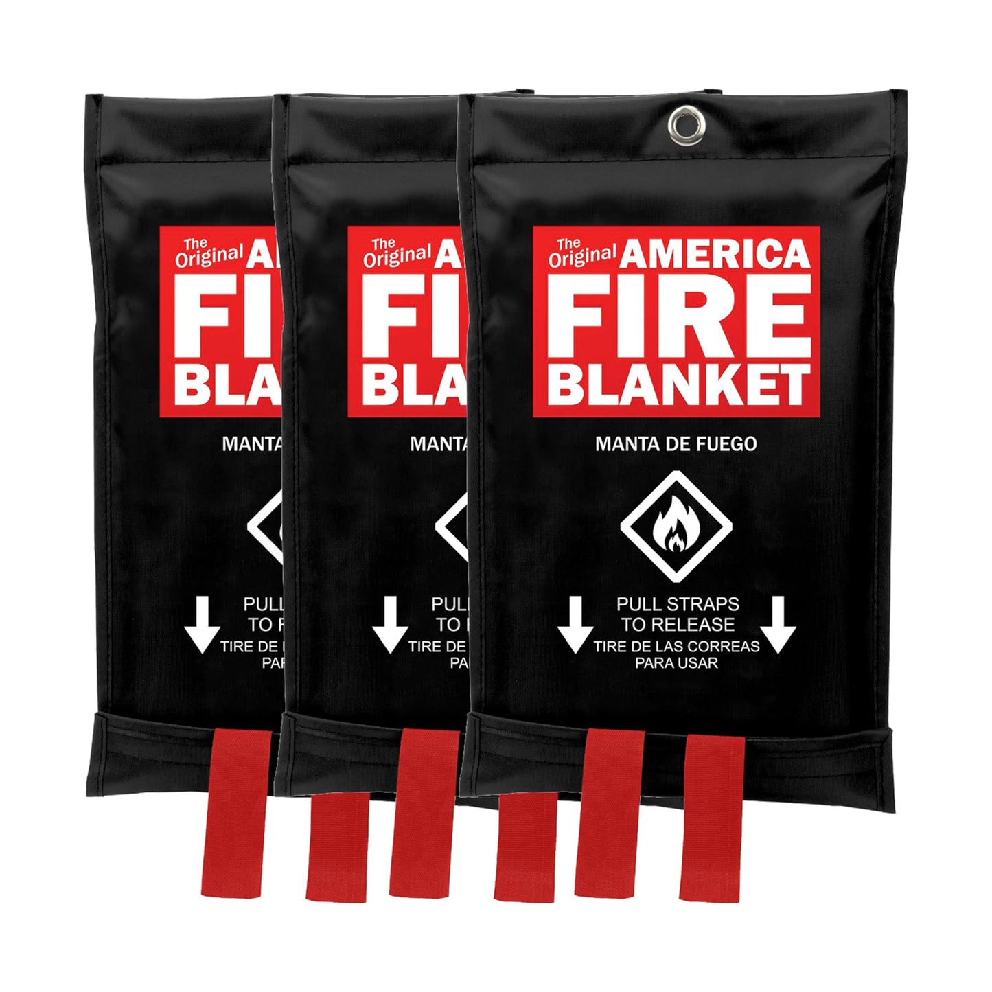 America Fire Blanket, 3-Pack