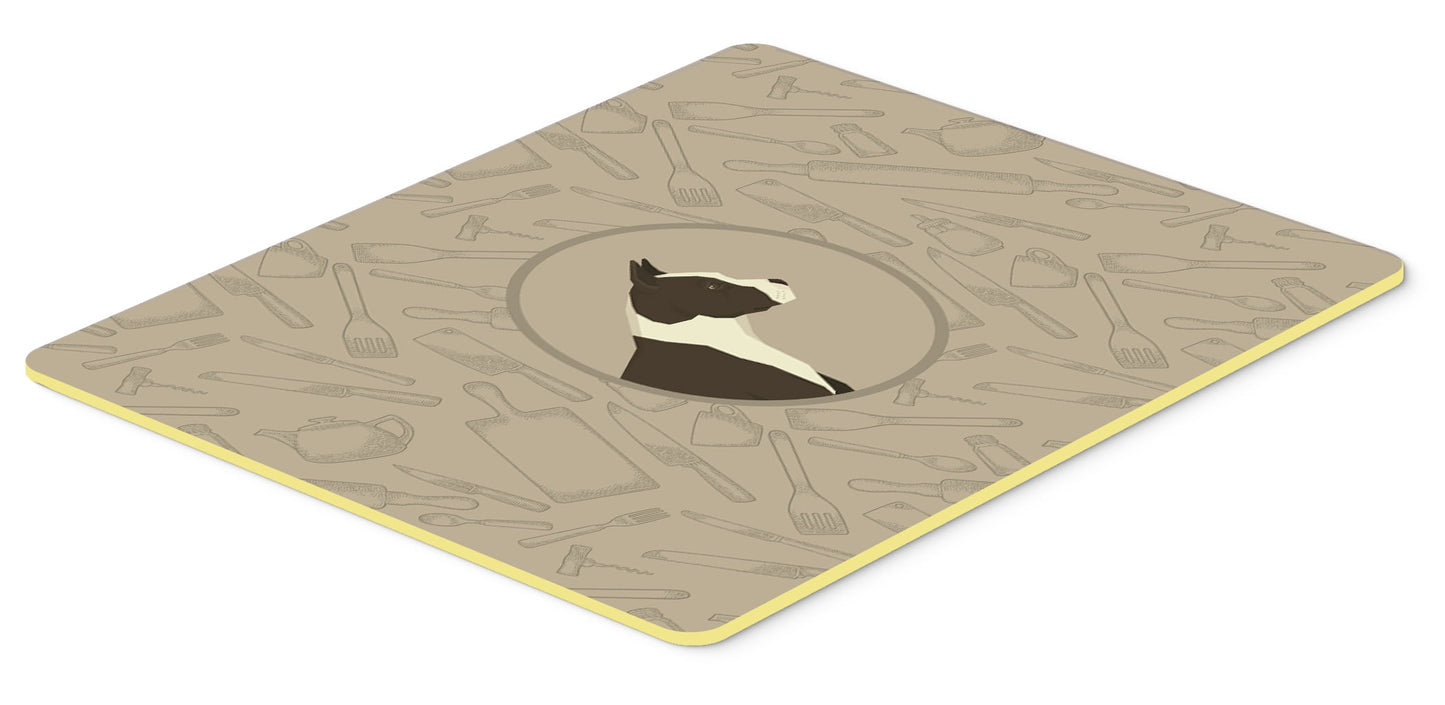 American Staffordshire Terrier In the Kitchen Kitchen or Bath Mat 24x36