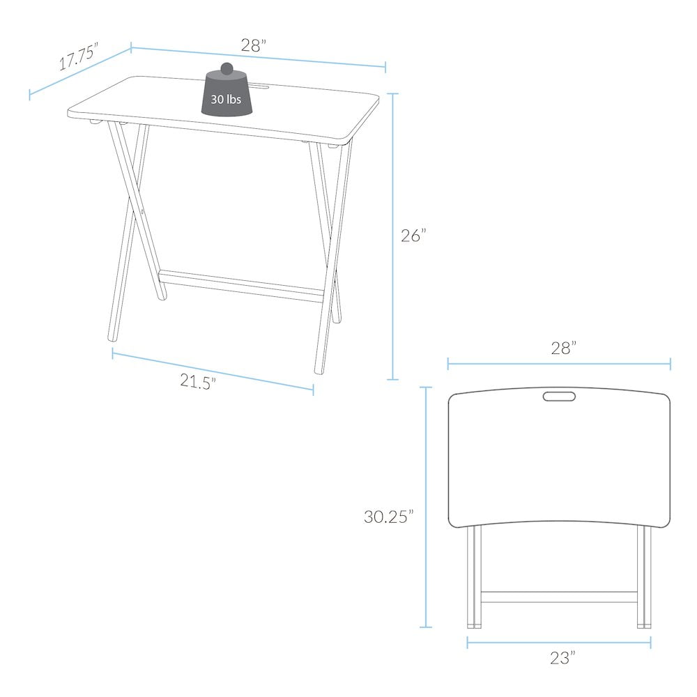 American Trails Arizona Folding Table with Solid Hardwood, Natural