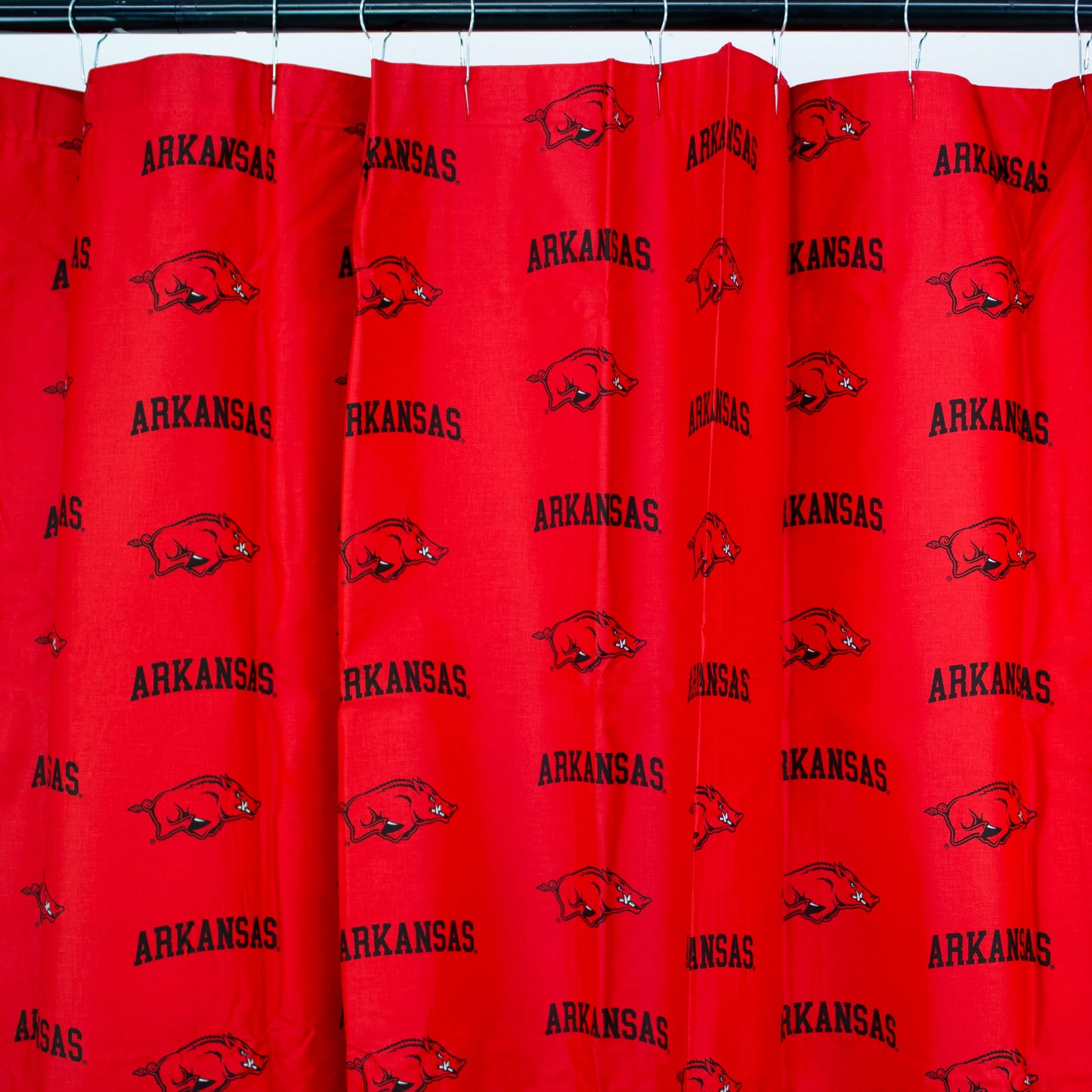Arkansas Razorbacks Printed Shower Curtain Cover - 70" x 72"