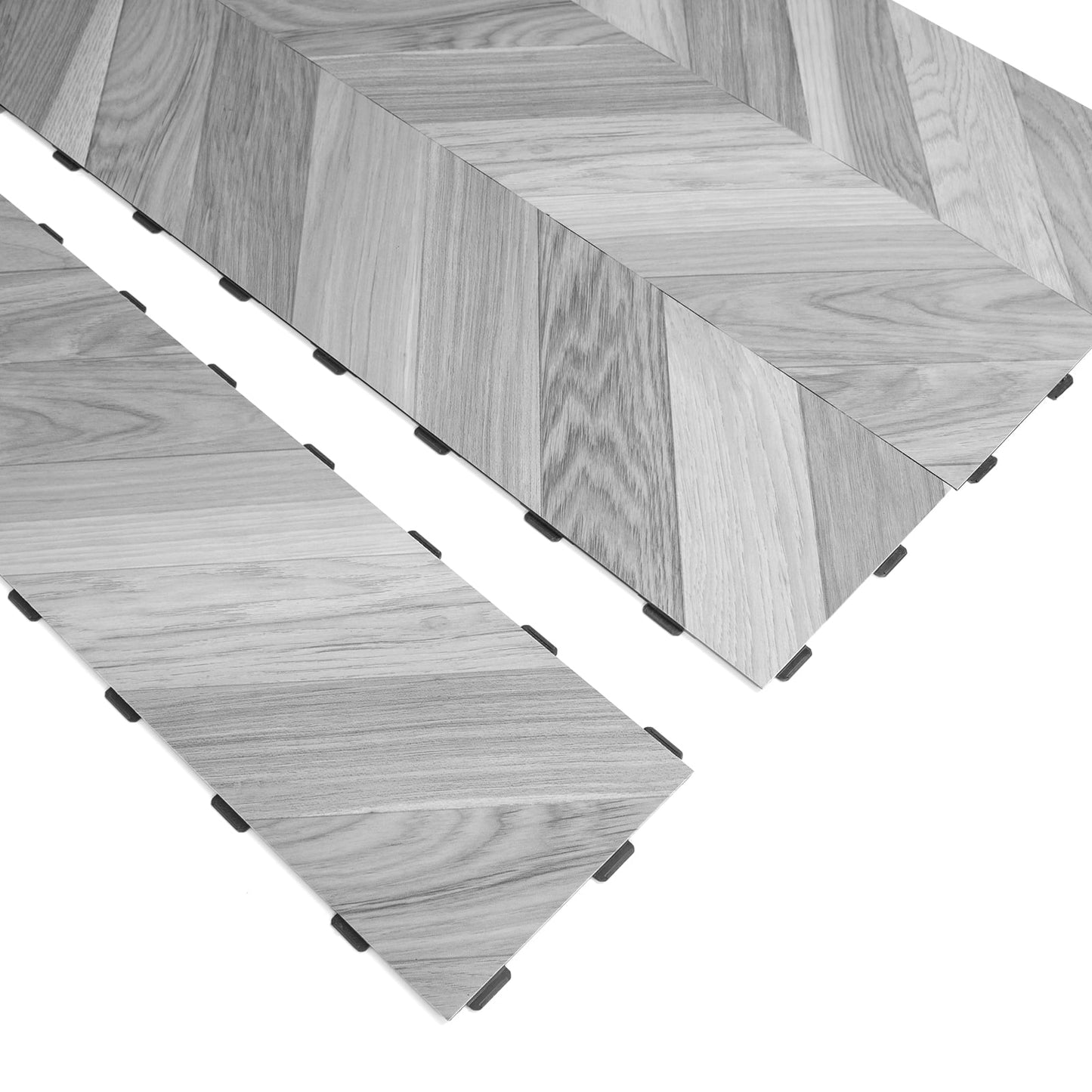 Art3d 18-Pack 36" x 6" Interlocking Luxury Vinyl Flooring Tile,Cover 27 Sq. ft-Dublin Dawn Ash