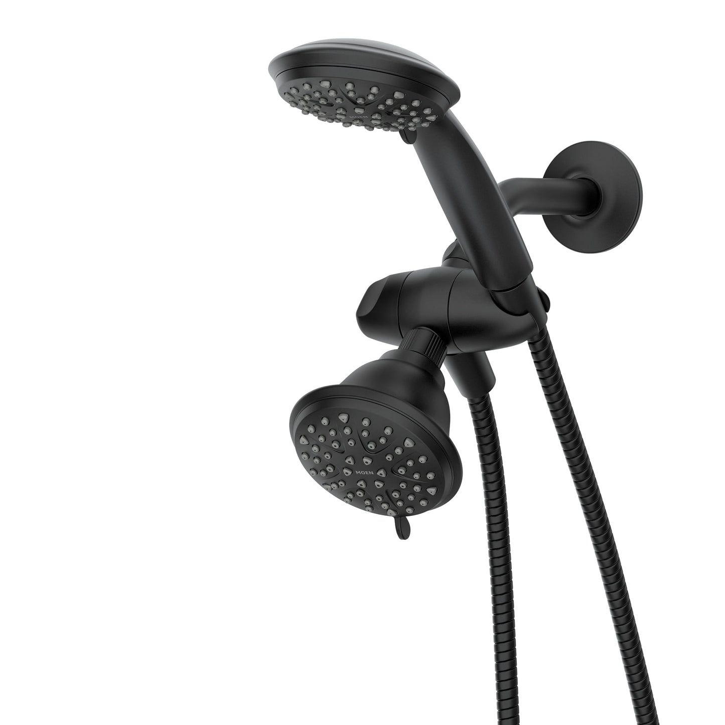 Attune 8-spray 4 in. Shower Head with Handheld Spray Combo in Matte Black