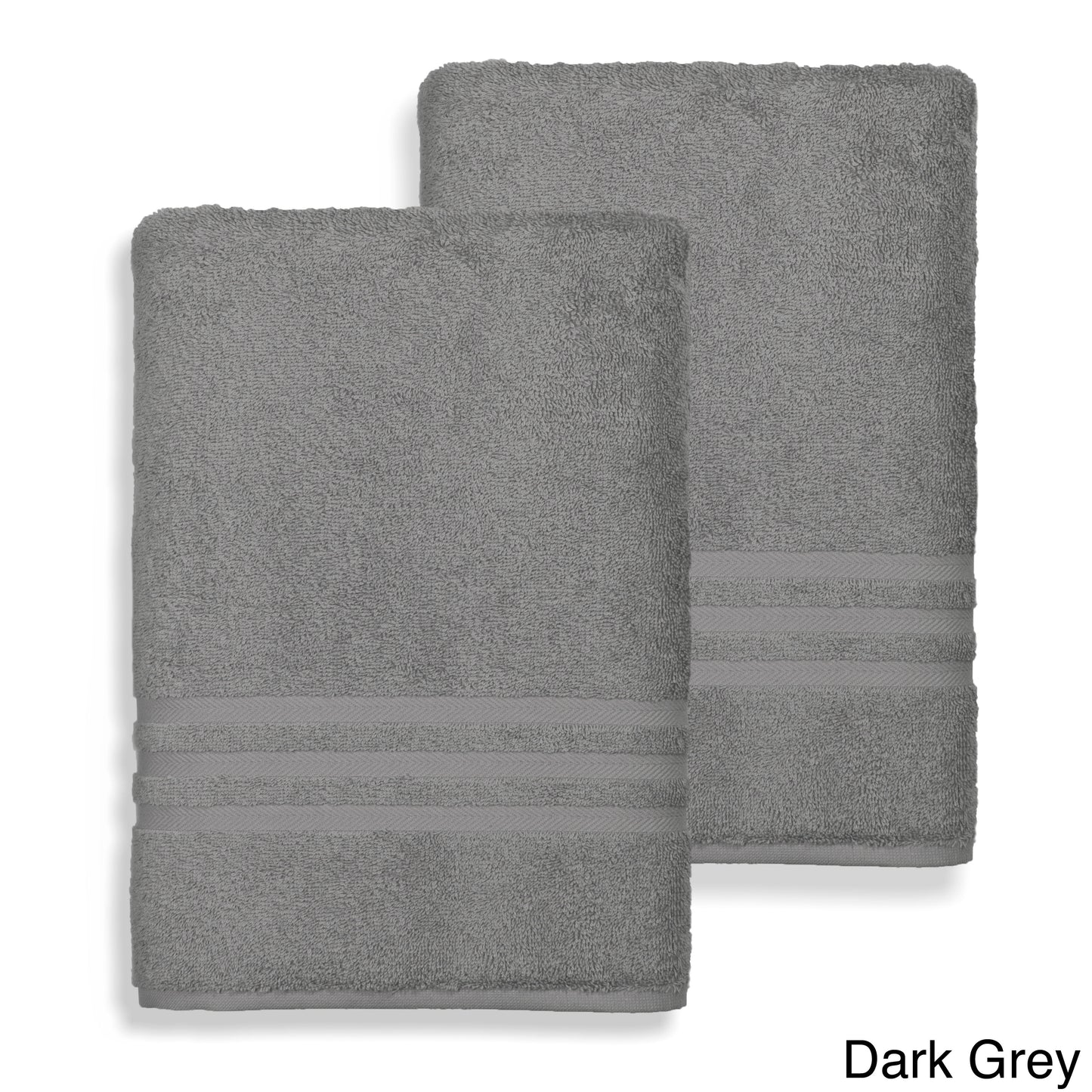 Authentic Hotel and Spa Omni Turkish Cotton Terry Oversized Bath Sheet Towels (Set of 2) Grey